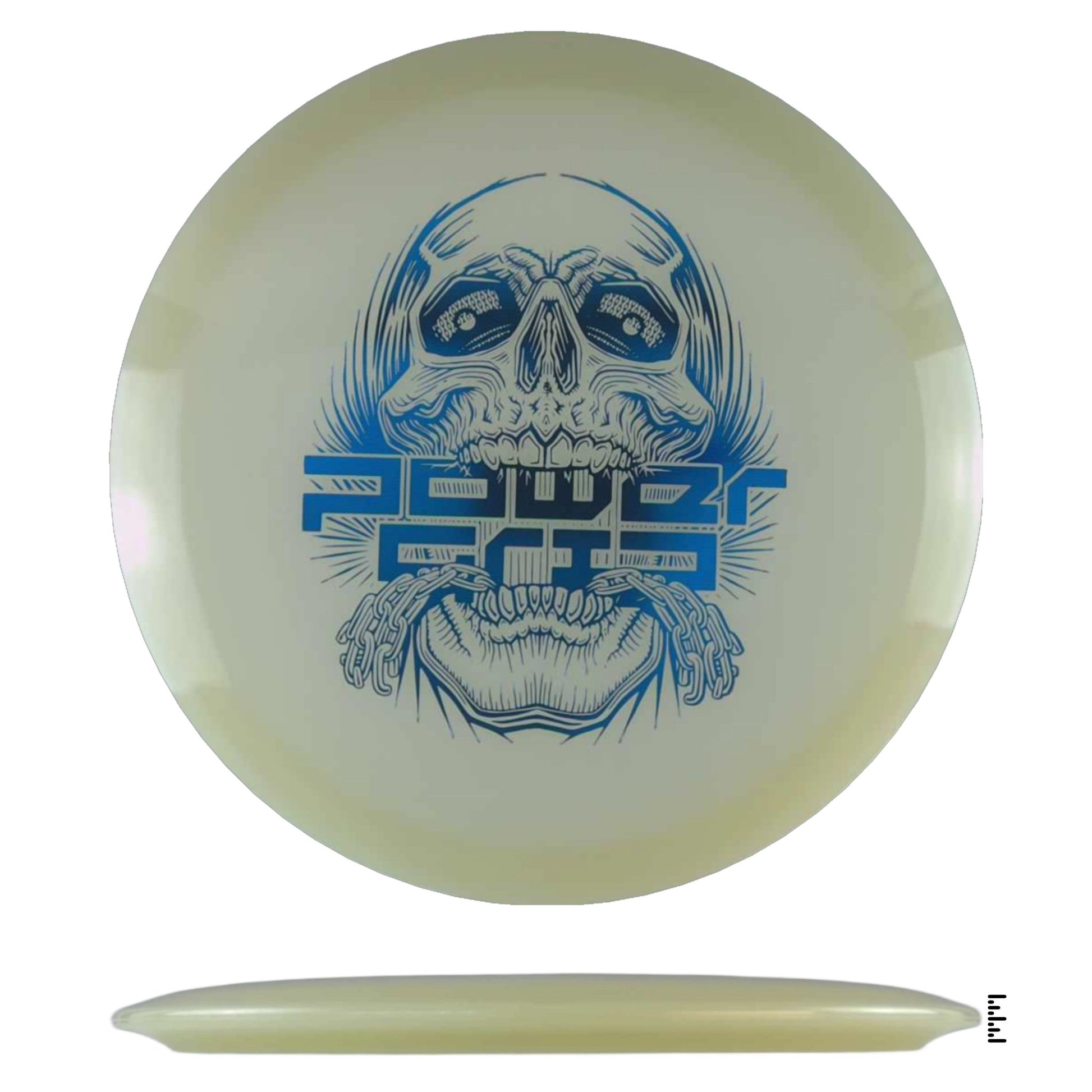 Climo Disc Golf 5x Glow Streak - Skull Stamp - Glow - Powergrip USA