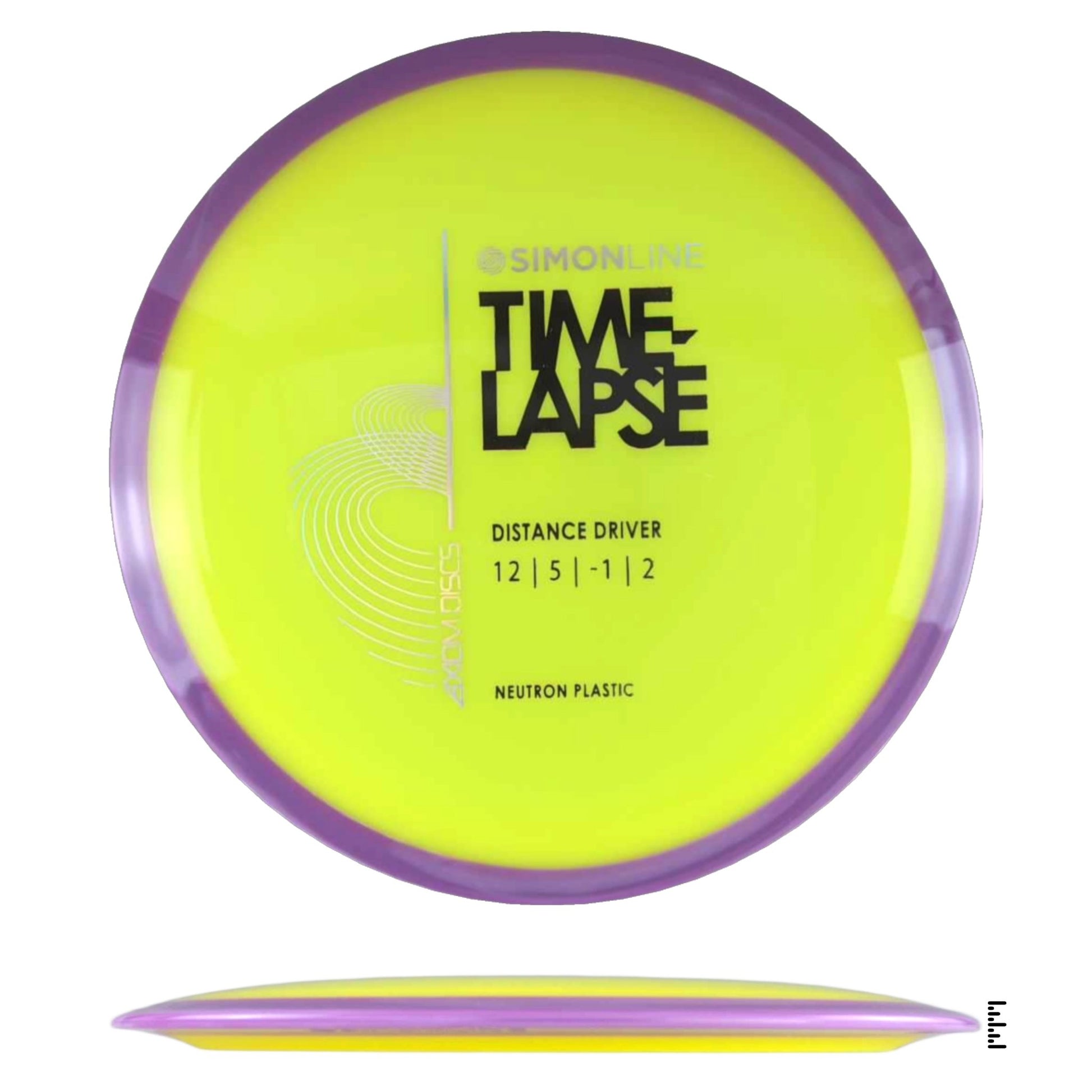 Axiom Discs Simon Line Neutron Time - Lapse - Yellow / Violet - Powergrip USA