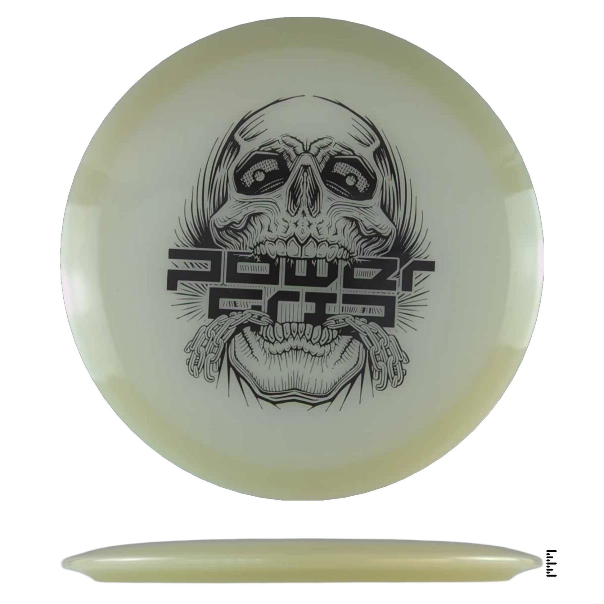 Climo Disc Golf 5x Glow Streak - Skull Stamp - Glow - Powergrip USA