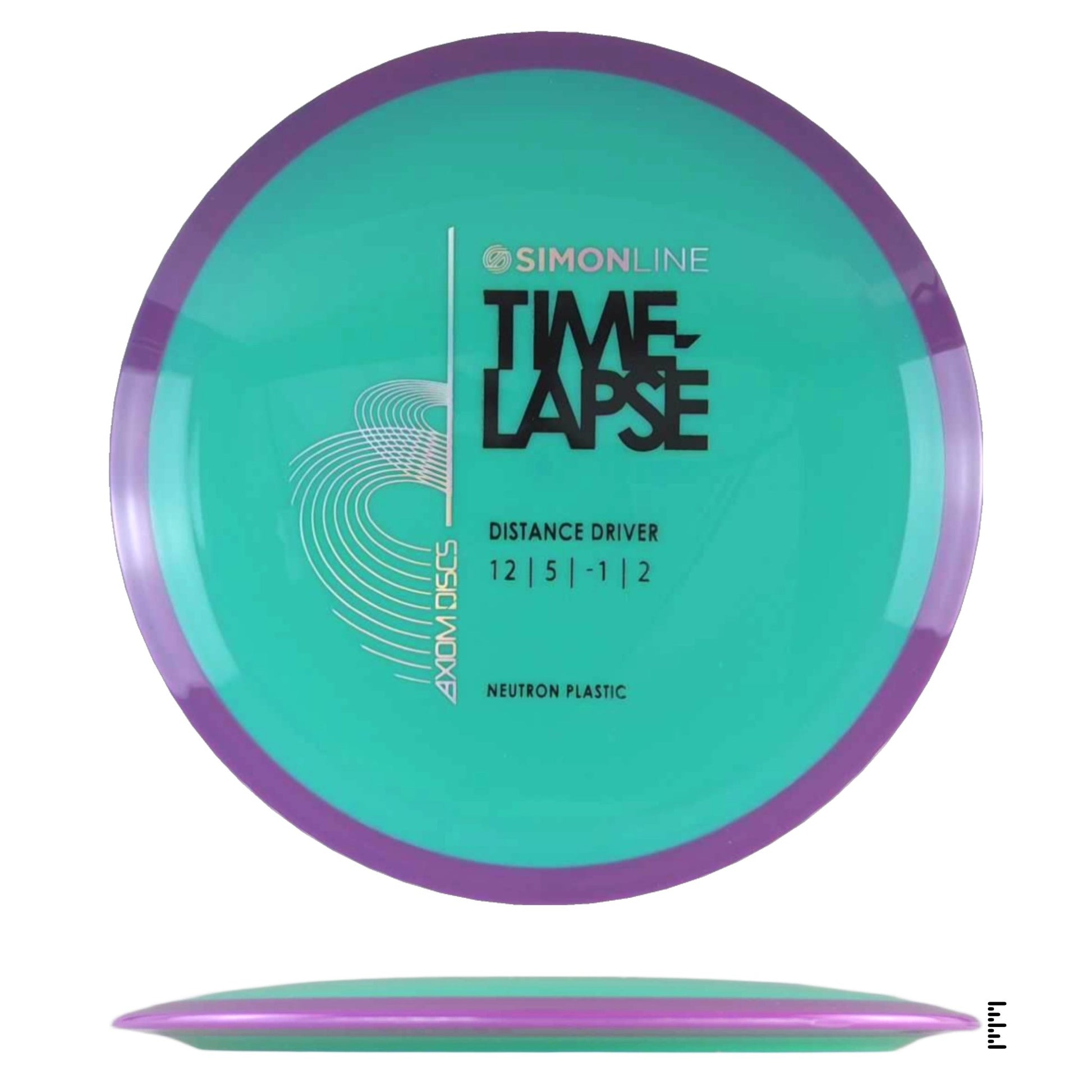 Axiom Discs Simon Line Neutron Time - Lapse - Turquoise / Violet - Powergrip USA