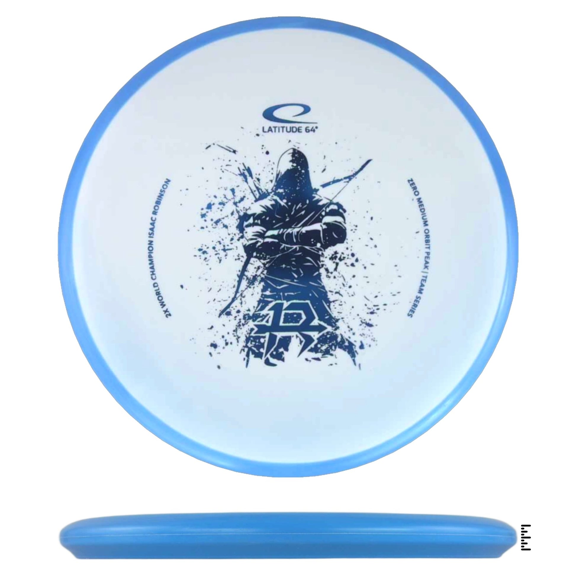 Zero Medium Orbit Peak - Isaac Robinson Team Series 2025 - White / Blue - Powergrip USA