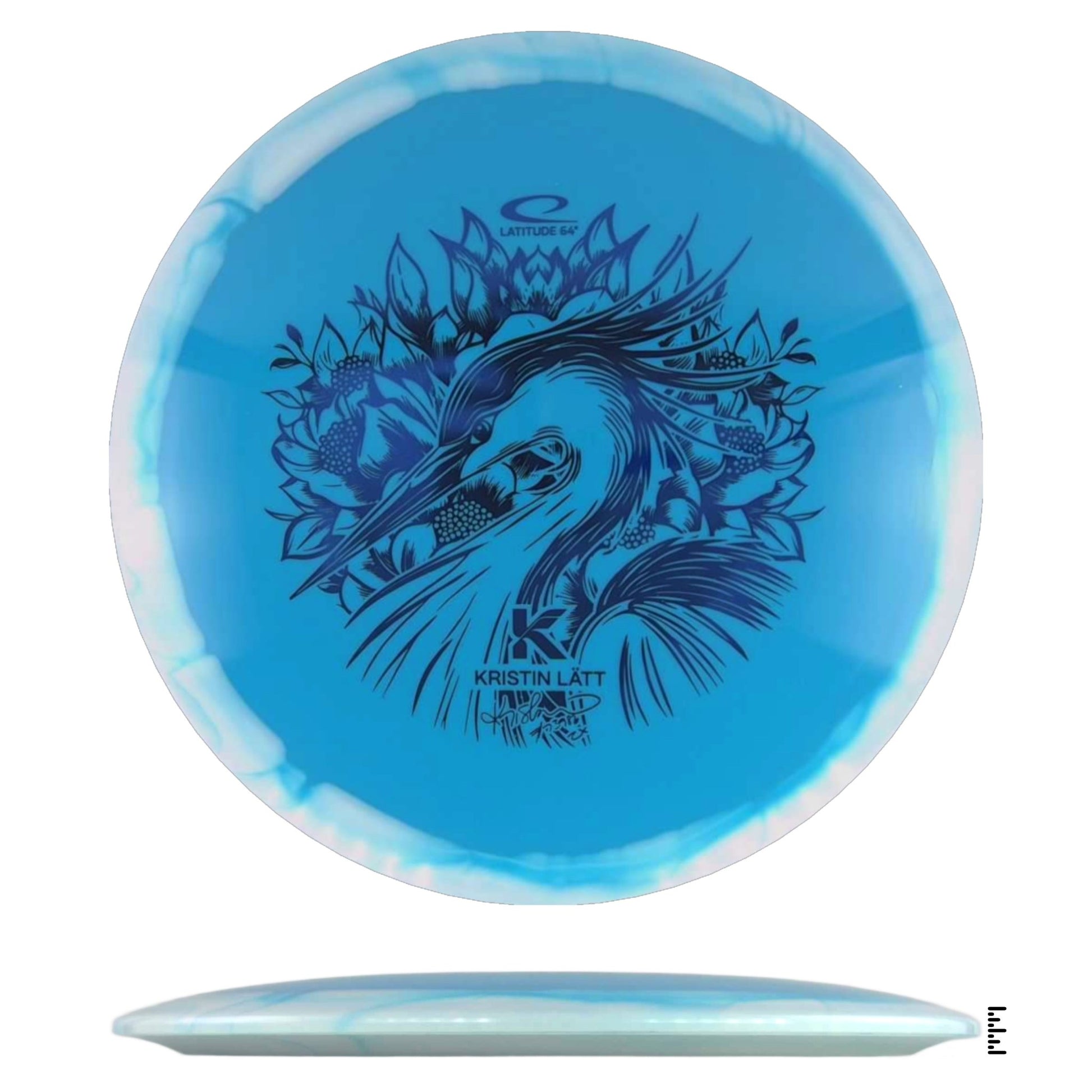 Gold Orbit Saint Pro Kristin Lätt 2025 Team Series - Light Blue / White - Powergrip USA