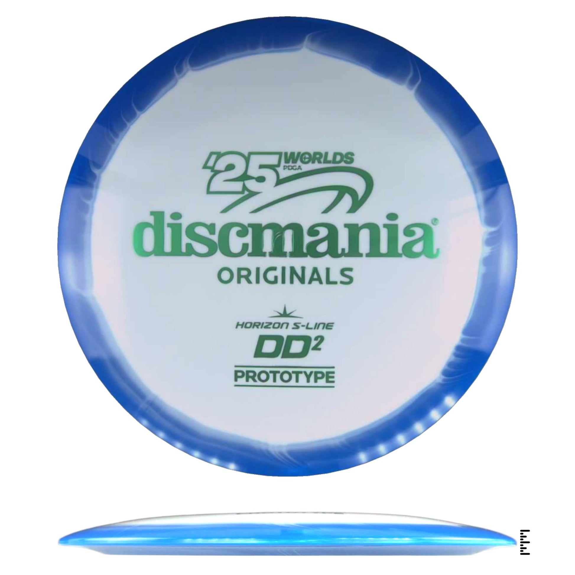 Horizon S - Line DD2 Prototype - Worlds 2025 - White / Blue - Powergrip USA