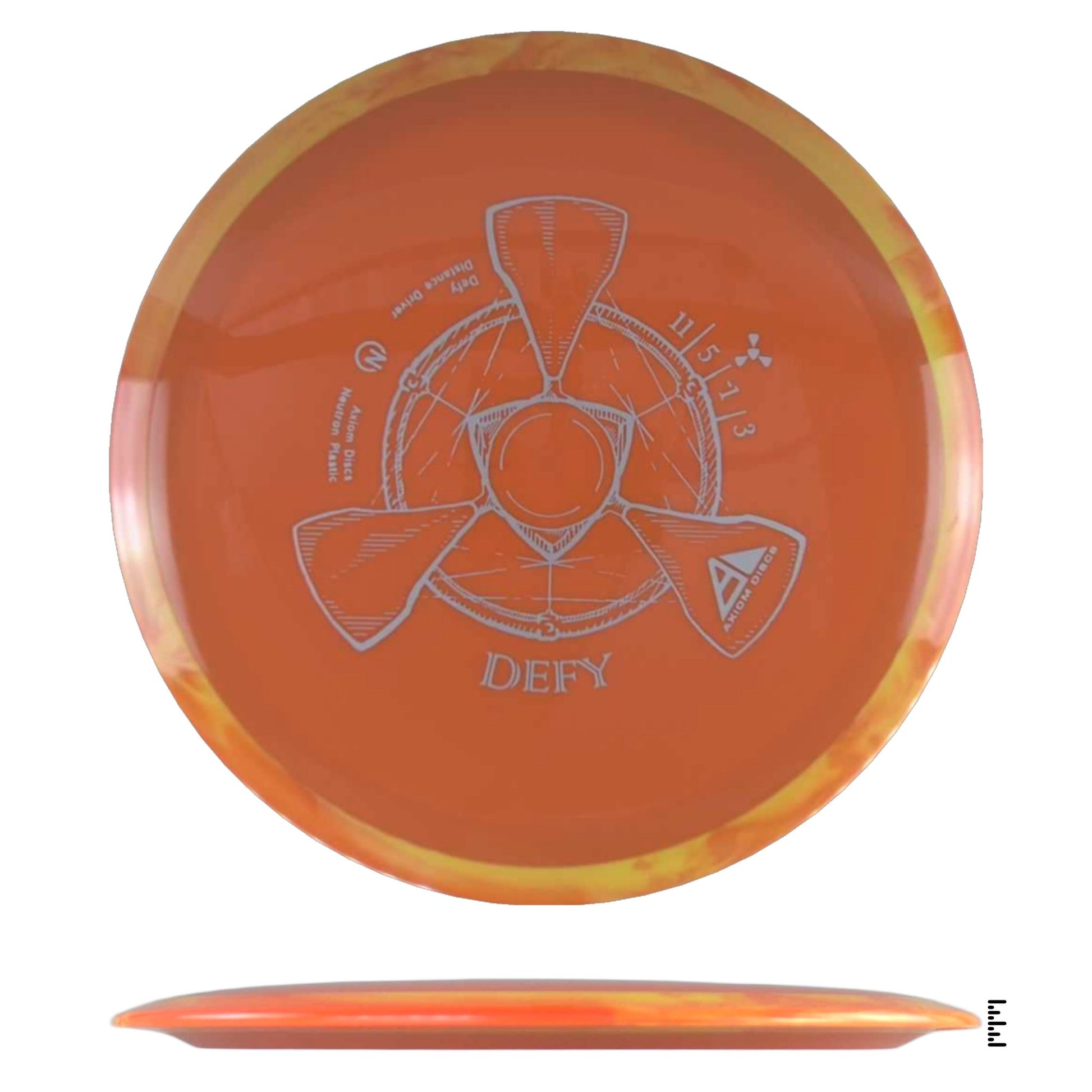 Axiom Discs Neutron Defy - Orange / Light Orange - Powergrip USA