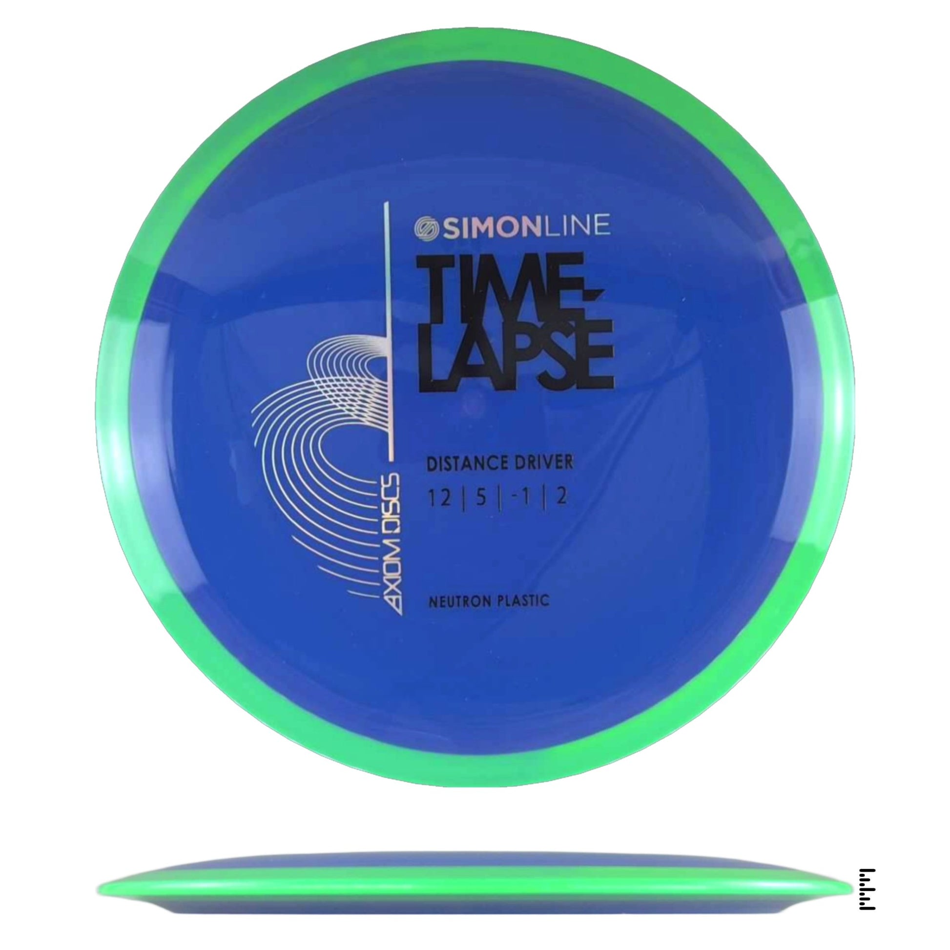 Axiom Discs Simon Line Neutron Time - Lapse - Blue / Green - Powergrip USA