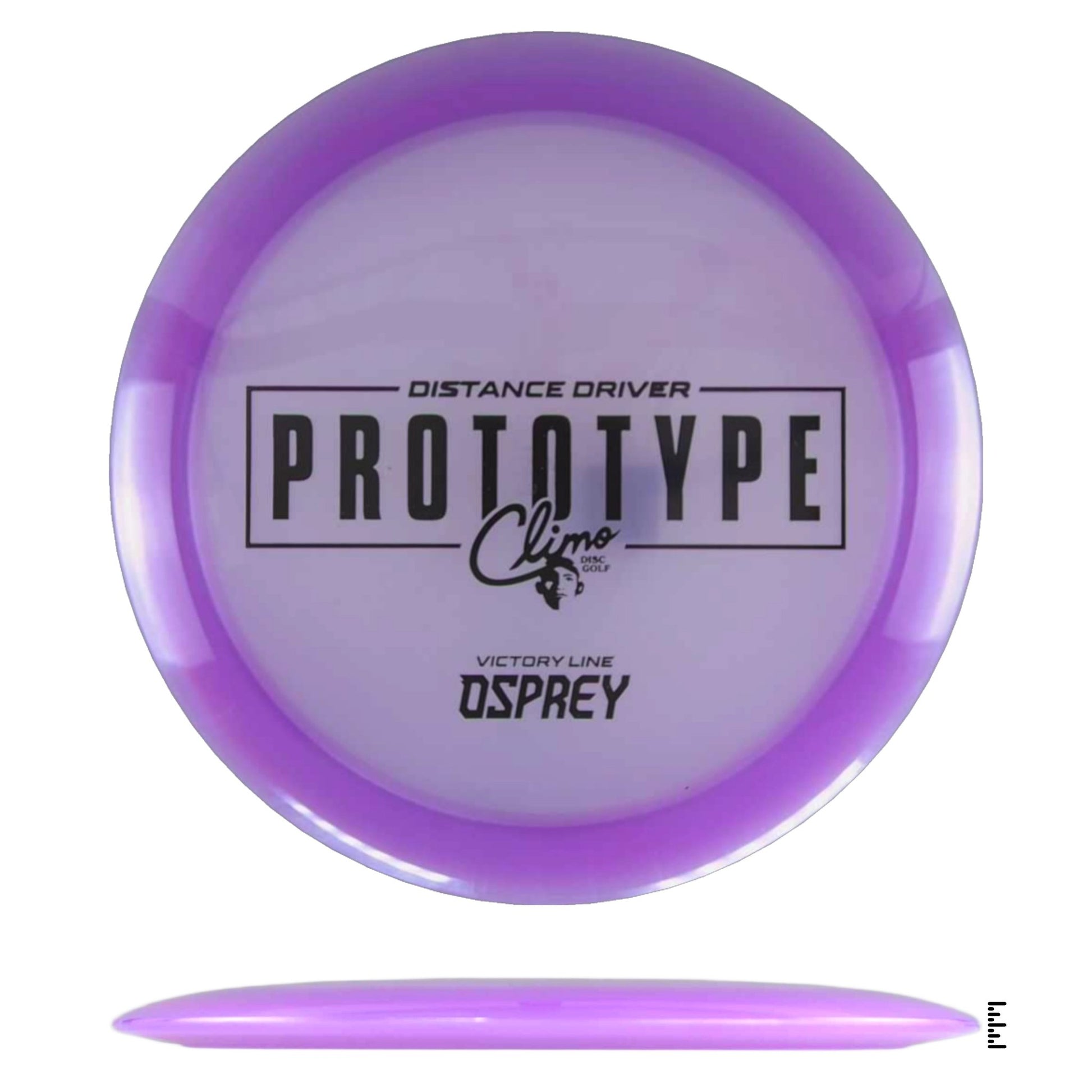 Climo Disc Golf Victory Line Osprey Prototype - Plum - Powergrip USA