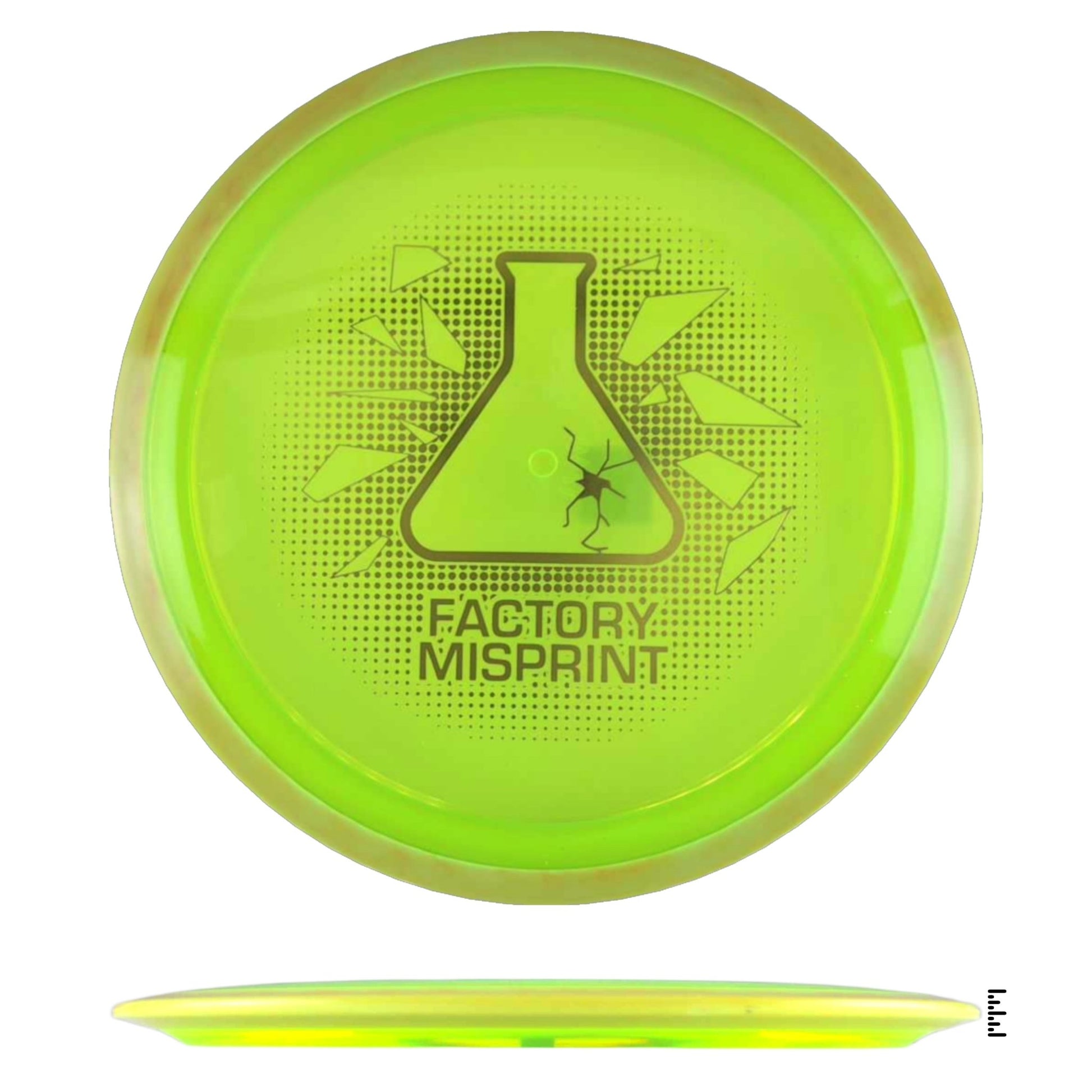Axiom Discs Proton Fireball Factory Misprint - Lime / Yellow - Powergrip USA
