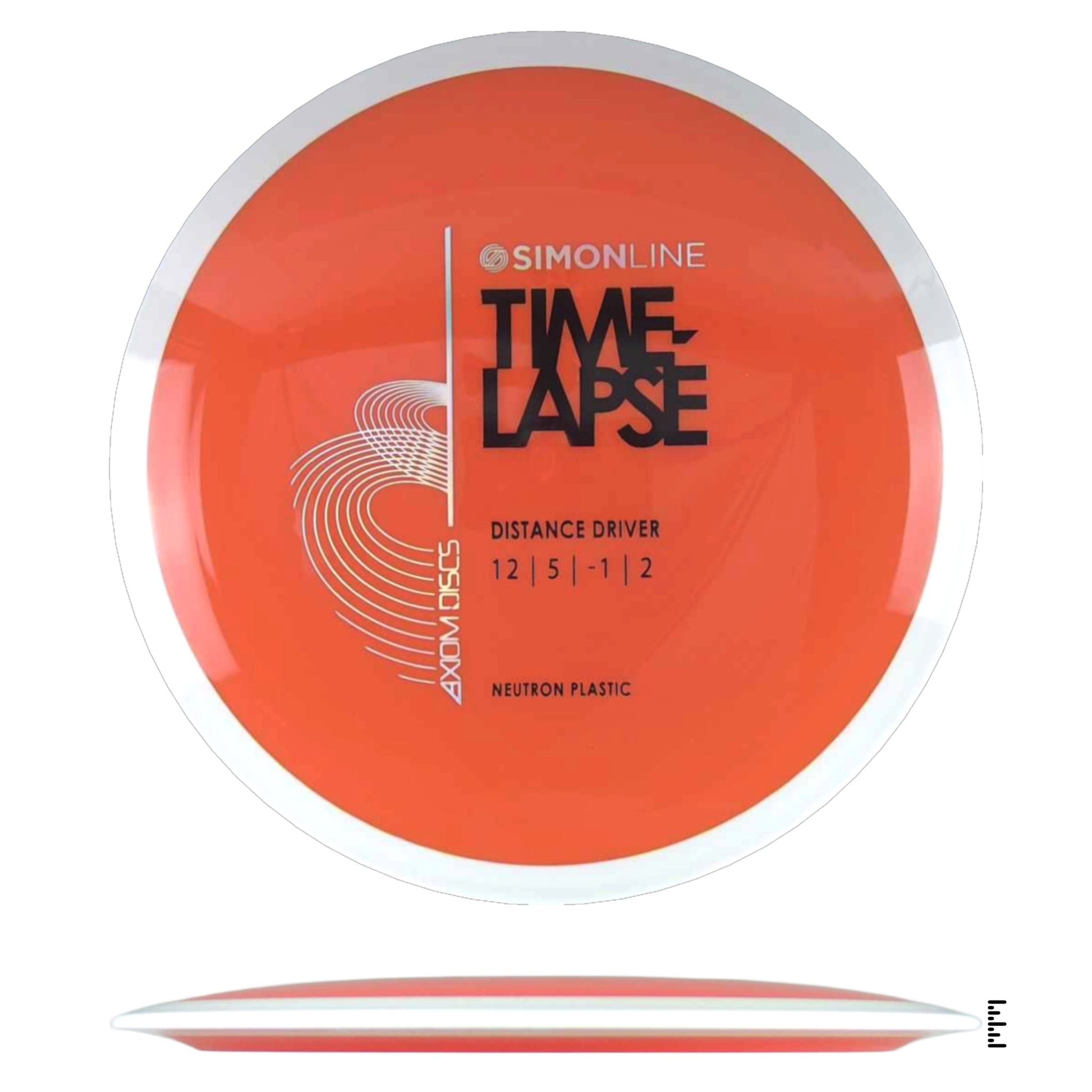 Axiom Discs Simon Line Neutron Time - Lapse - Orange / White - Powergrip USA