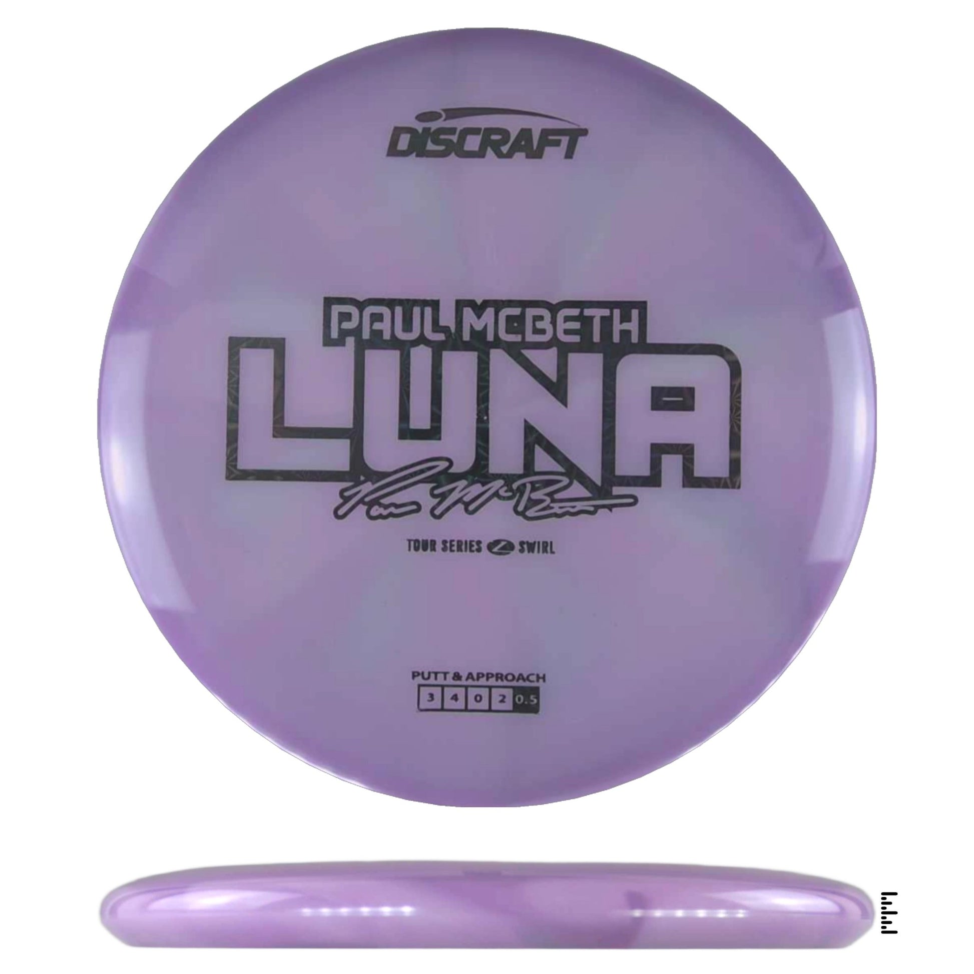Discraft Z Swirl Luna 2025 Paul McBeth Tour Series - Plum - Powergrip USA