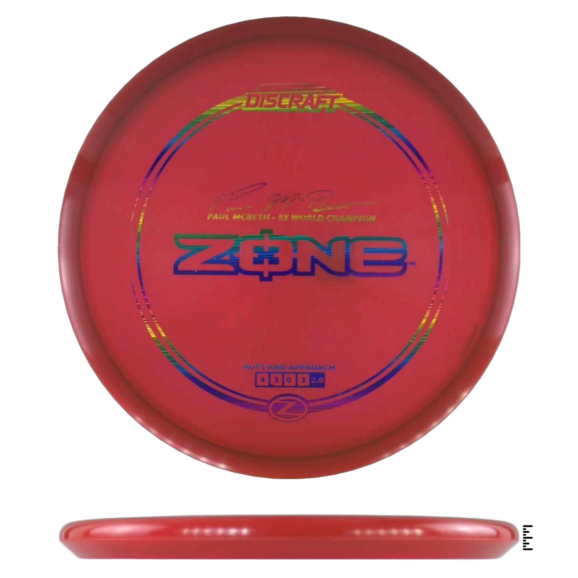Discraft Z Line Zone Paul McBeth - Dark Red - Powergrip USA