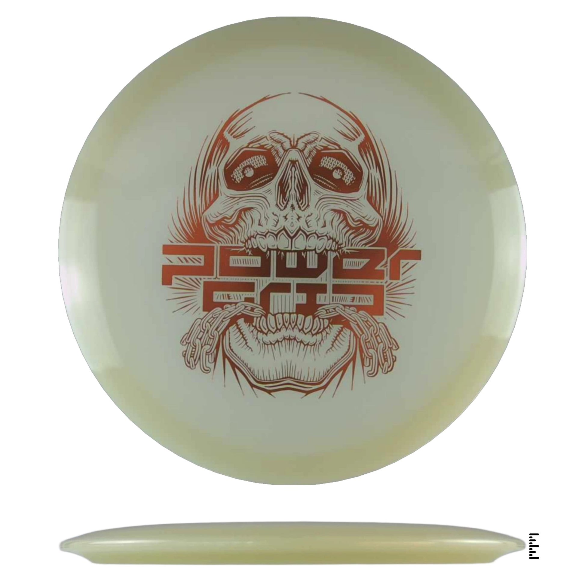 Climo Disc Golf 5x Glow Streak - Skull Stamp - Glow - Powergrip USA