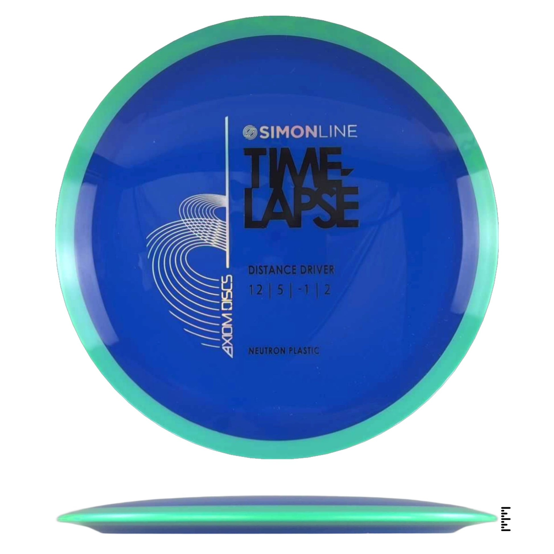 Axiom Discs Simon Line Neutron Time - Lapse - Blue / Turquoise - Powergrip USA