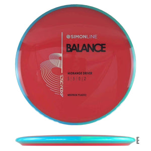 Axiom Discs Neutron Balance - Red / Sky Blue - Powergrip USA