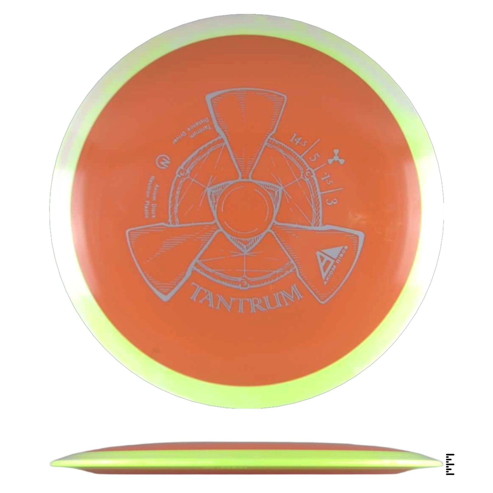 Axiom Discs Neutron Tantrum - Orange / Fluorescent Yellow - Powergrip USA