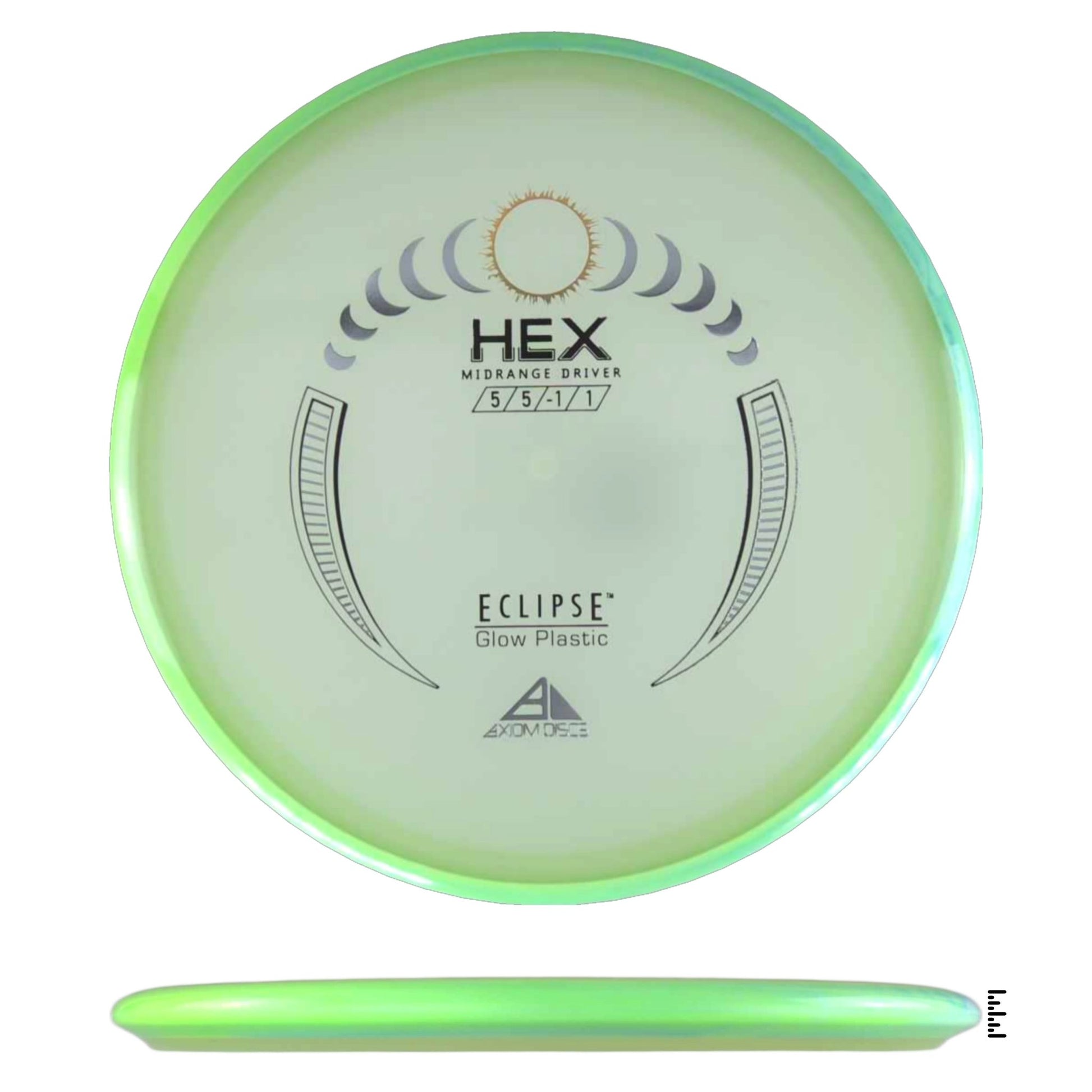 Axiom Discs Eclipse Hex - Light Green - Powergrip USA