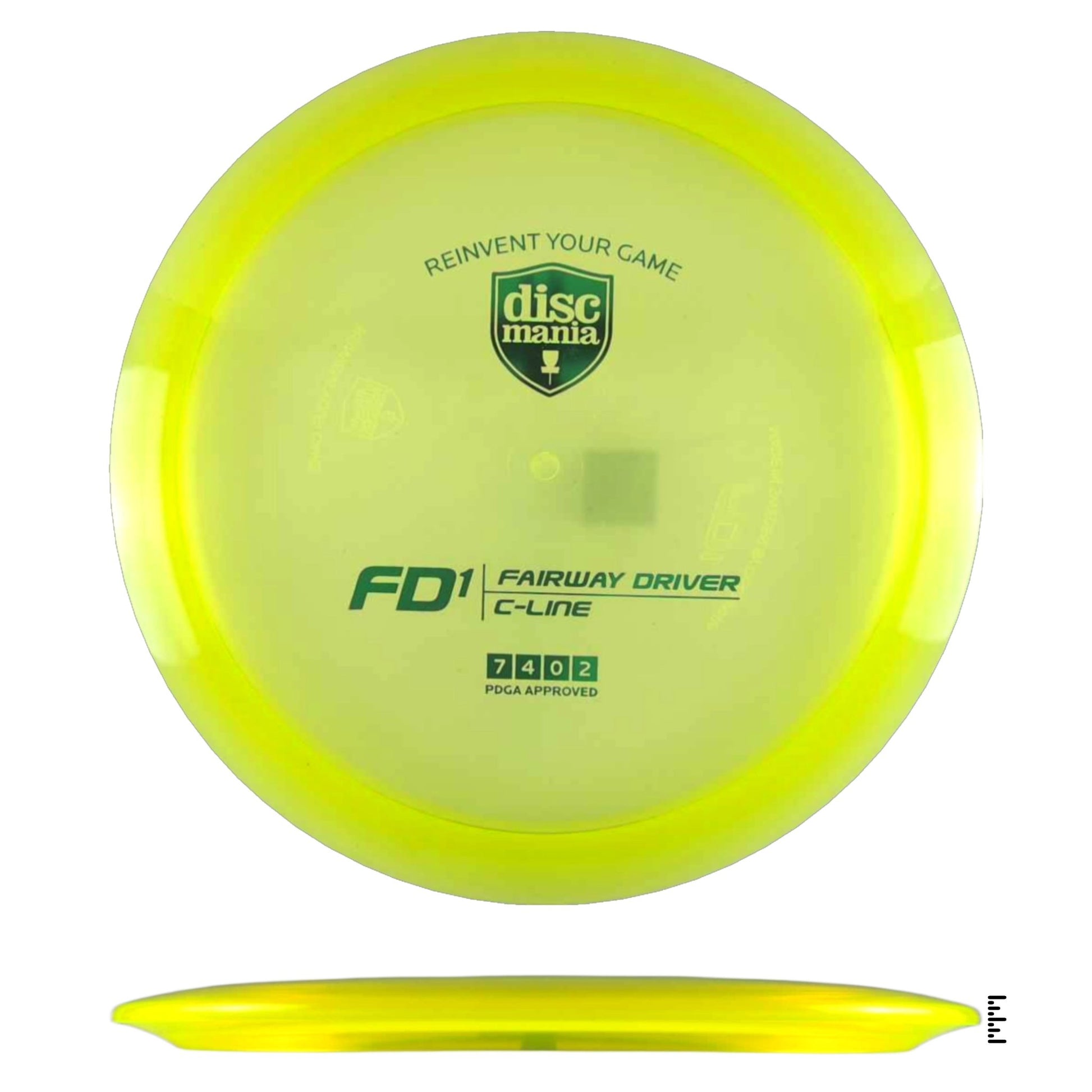 Discmania C - Line FD1 - Yellow - Powergrip USA