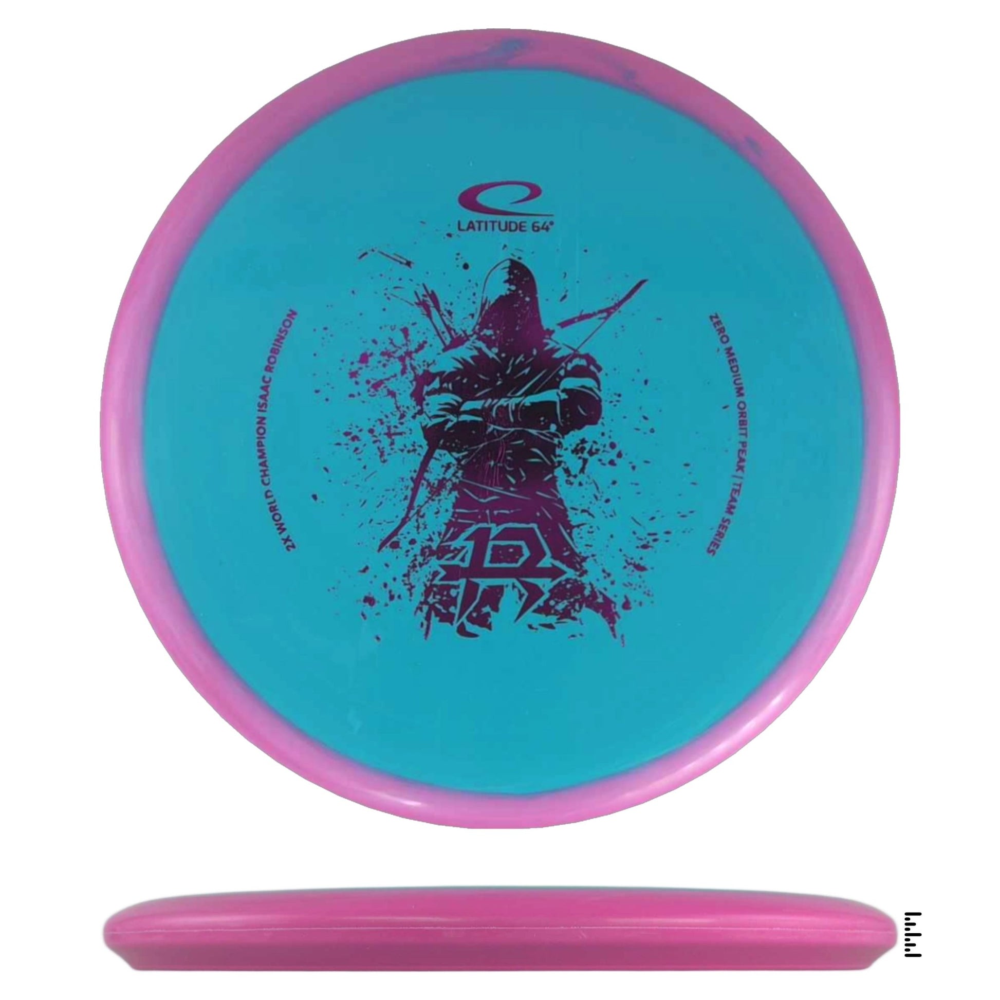 Zero Medium Orbit Peak - Isaac Robinson Team Series 2025 - Turquoise / Pink - Powergrip USA