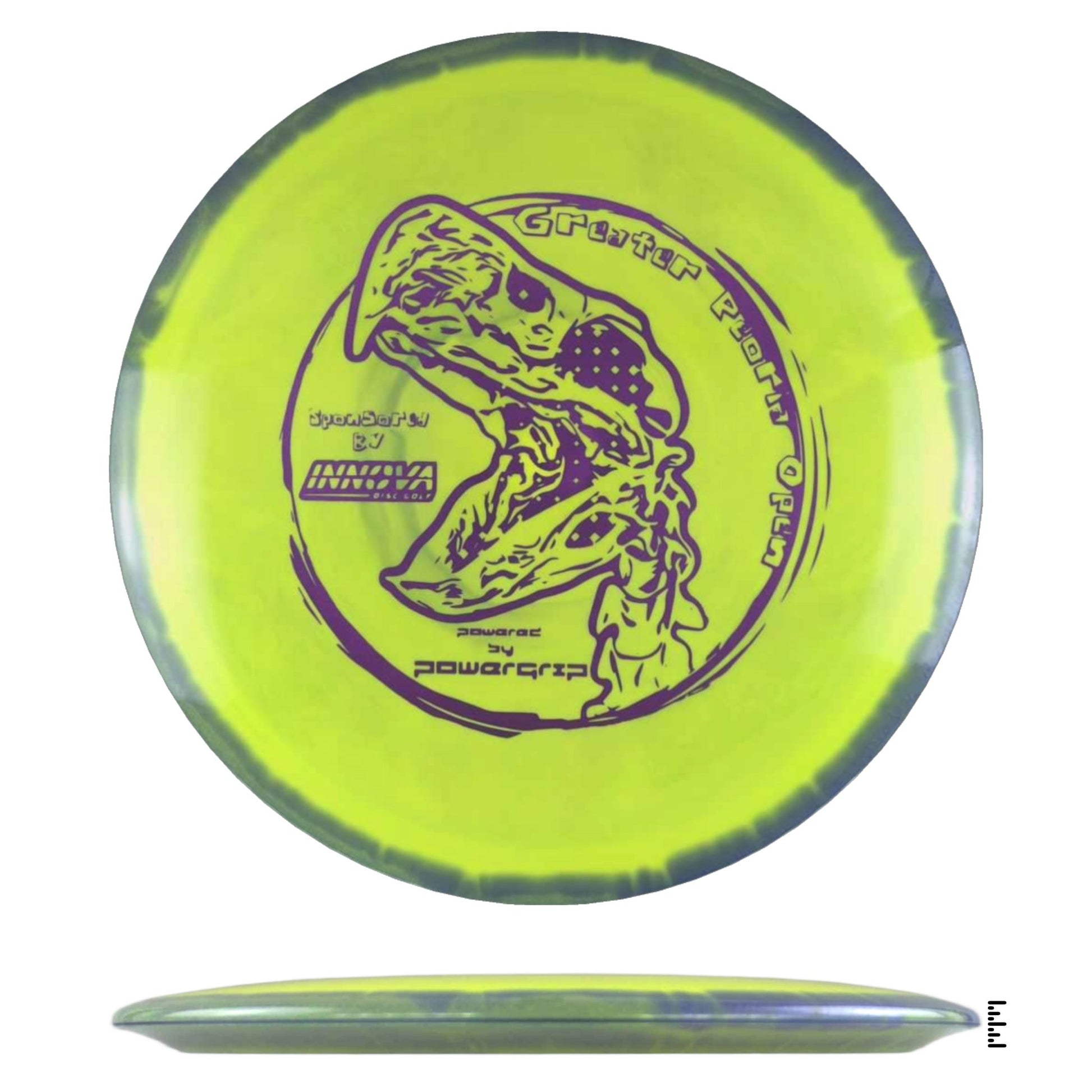 Innova Halo TeeBird3 - 2024 Greater Peoria Open - Yellow / Violet - Powergrip USA