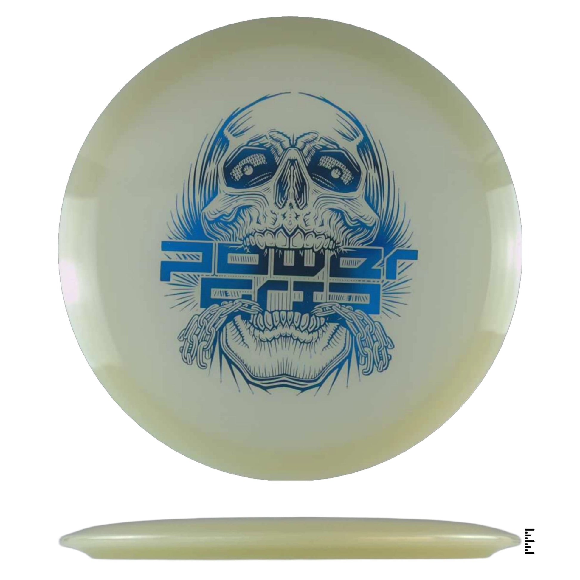 Climo Disc Golf 5x Glow Streak - Skull Stamp - Glow - Powergrip USA