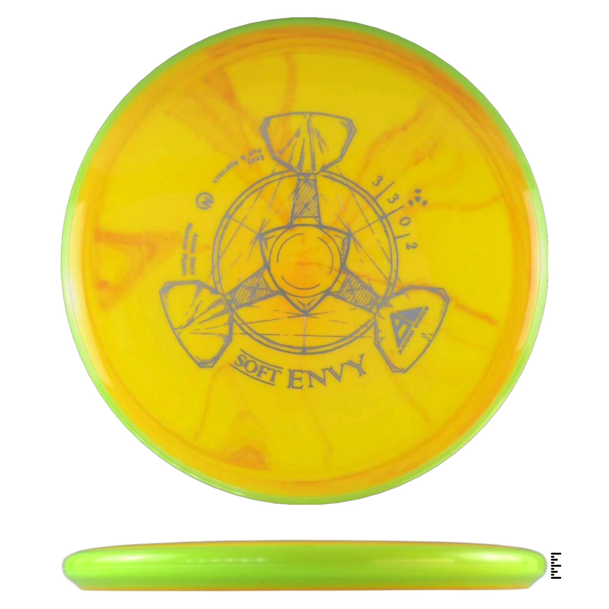 Axiom Discs Neutron Soft Envy - Yellow / Lime - Powergrip USA