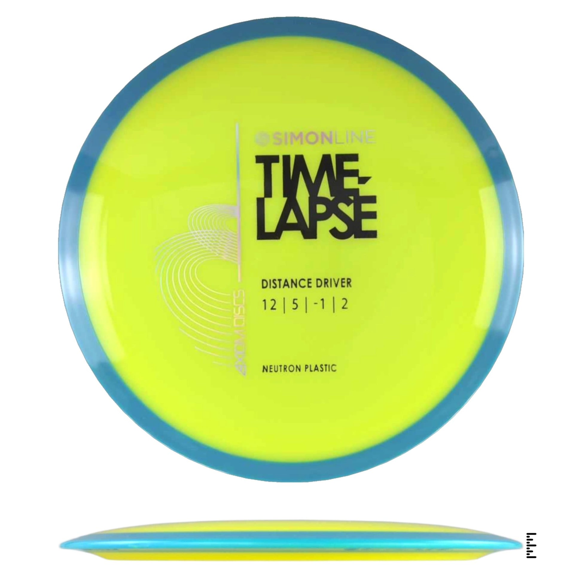 Axiom Discs Simon Line Neutron Time - Lapse - Yellow / Sky Blue - Powergrip USA