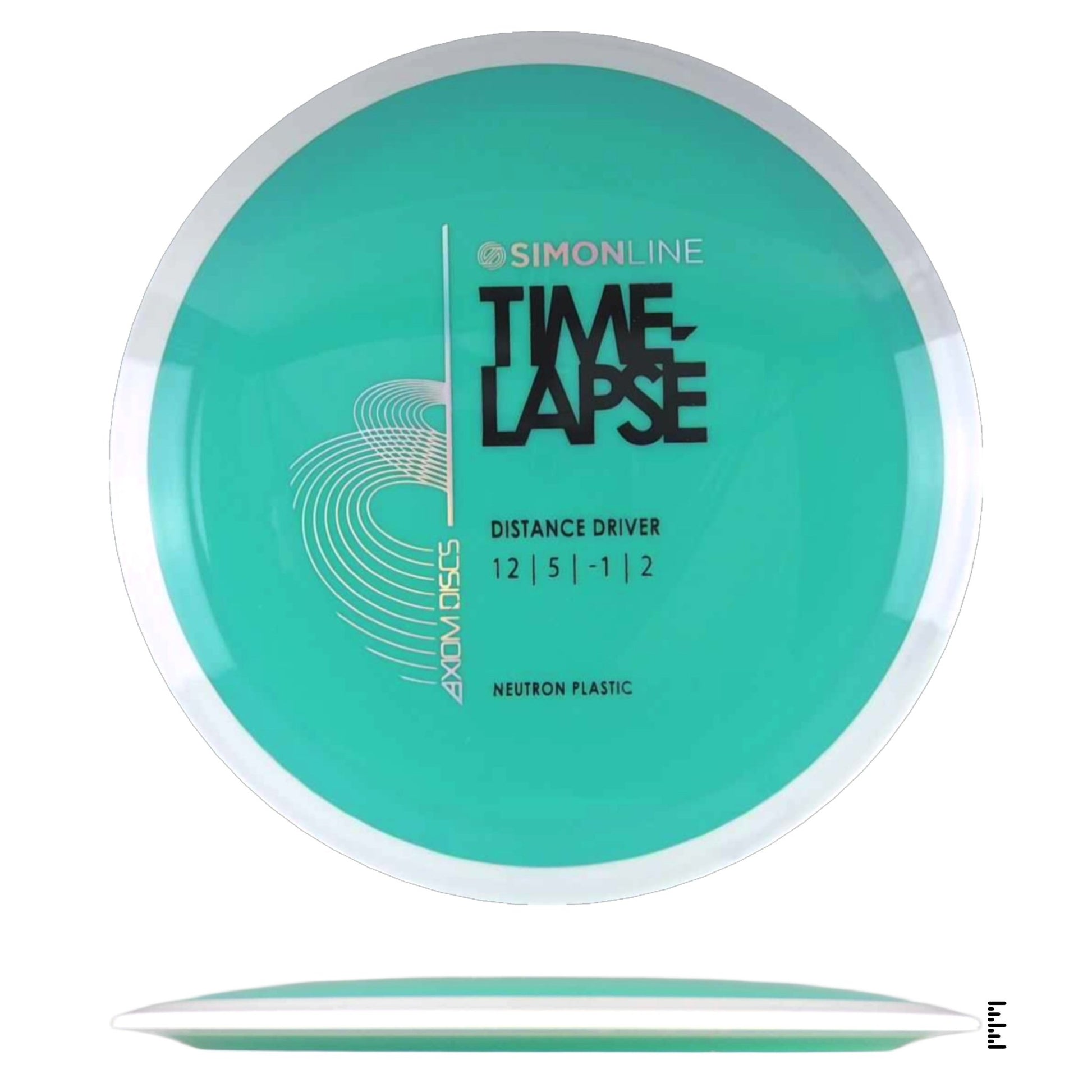 Axiom Discs Simon Line Neutron Time - Lapse - Turquoise / White - Powergrip USA