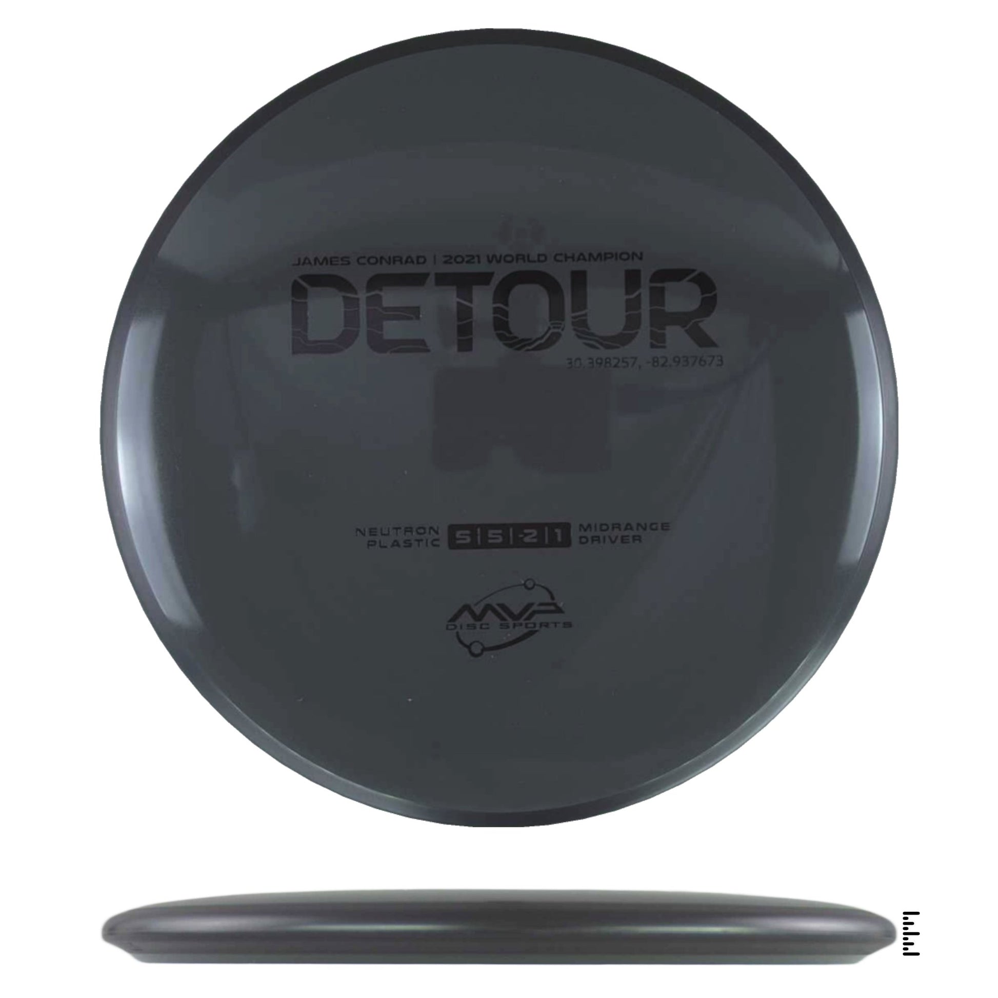 MVP Disc Sports Neutron Detour - Black - Powergrip USA