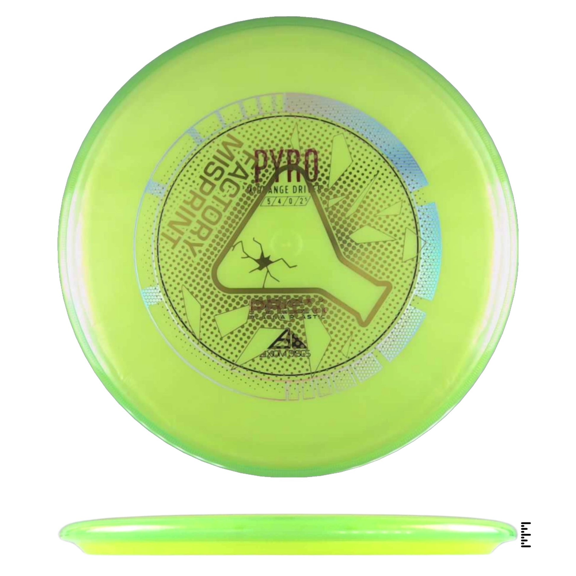 Axiom Discs Prism Plasma Pyro Factory Misprint - Light Green / Green - Powergrip USA