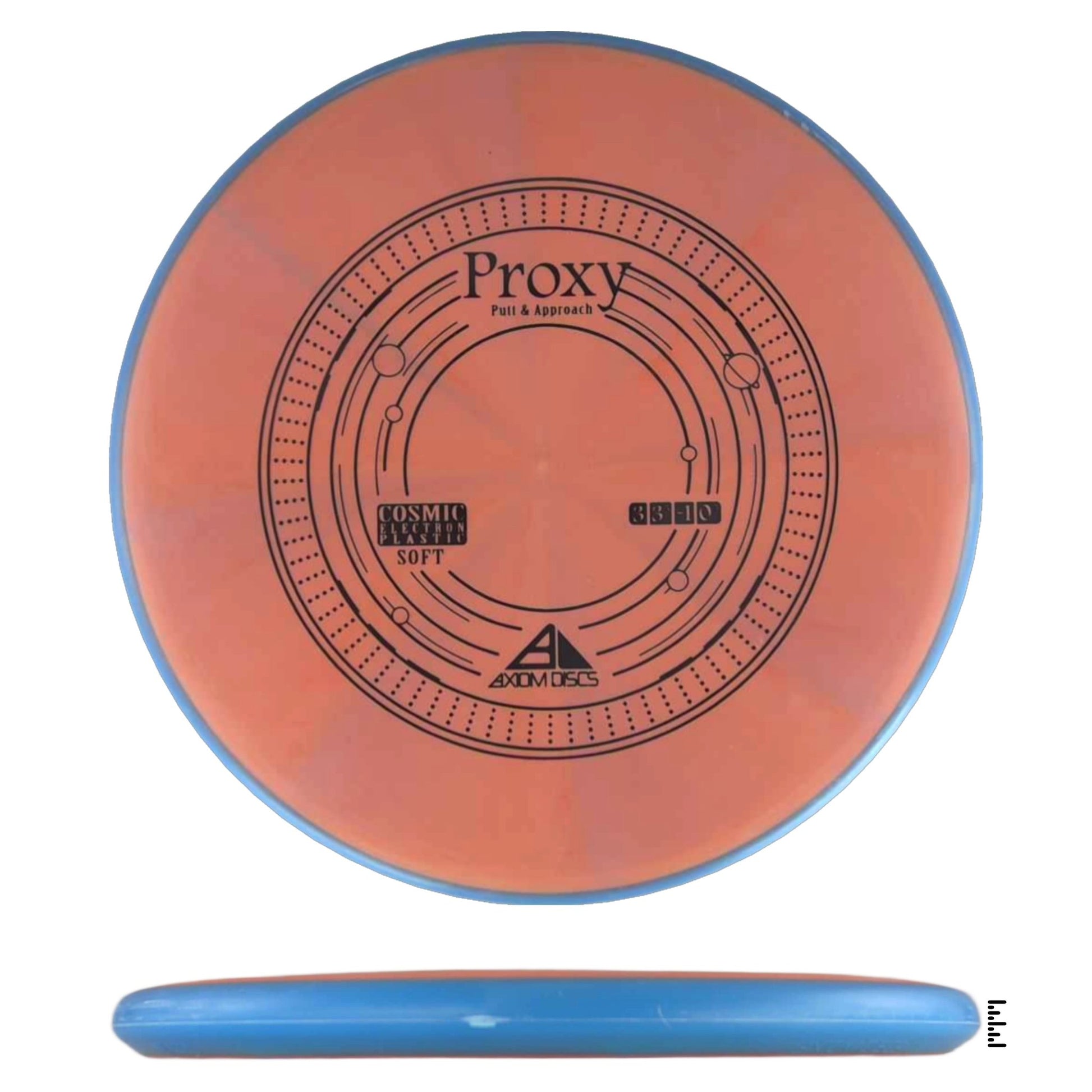 Axiom Discs Cosmic Electron Soft Proxy - Dark Orange / Blue - Powergrip USA