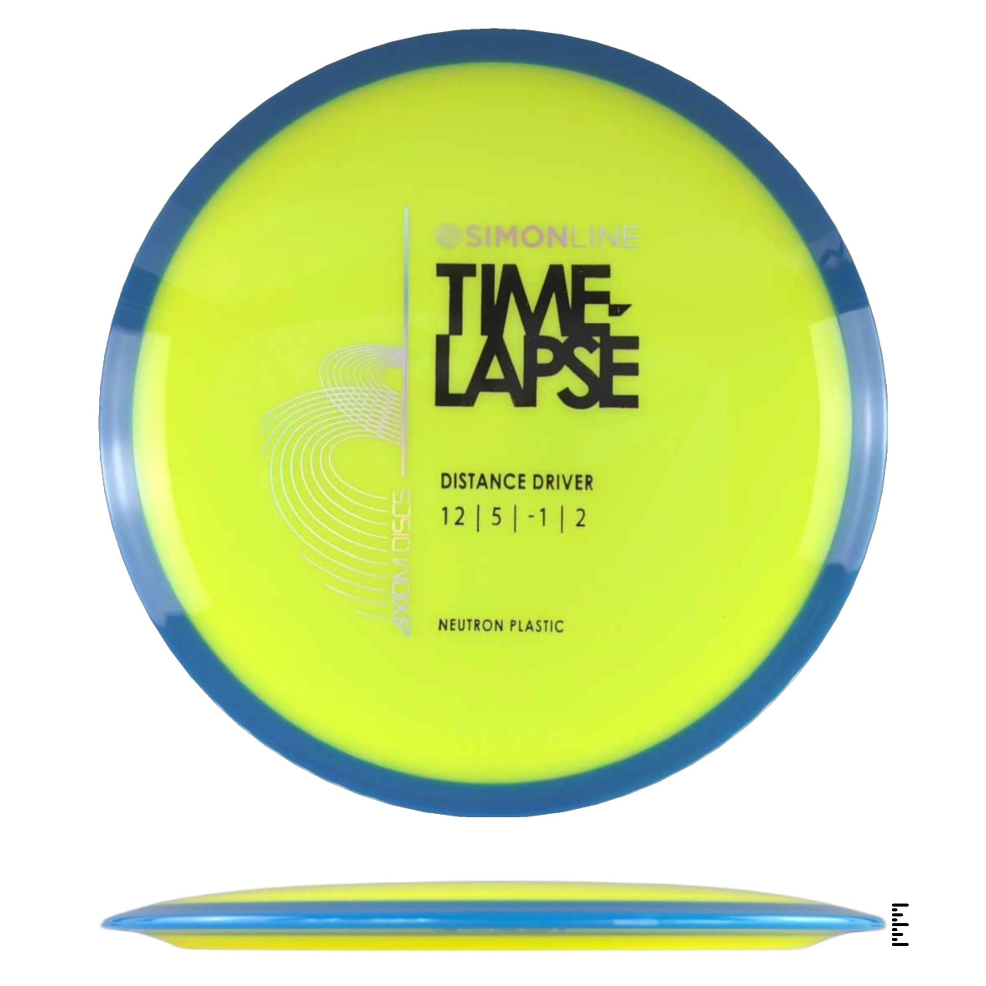 Axiom Discs Simon Line Neutron Time - Lapse - Yellow / Blue - Powergrip USA