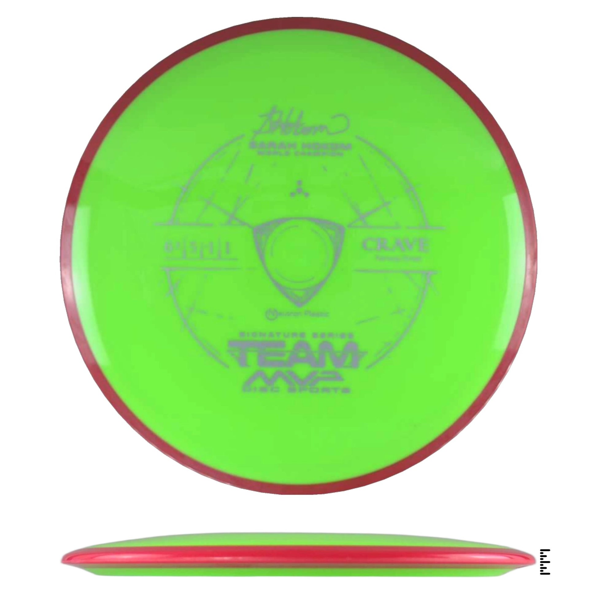 Axiom Discs Neutron Crave Sarah Hokom Signature Edition - Lime / Red - Powergrip USA