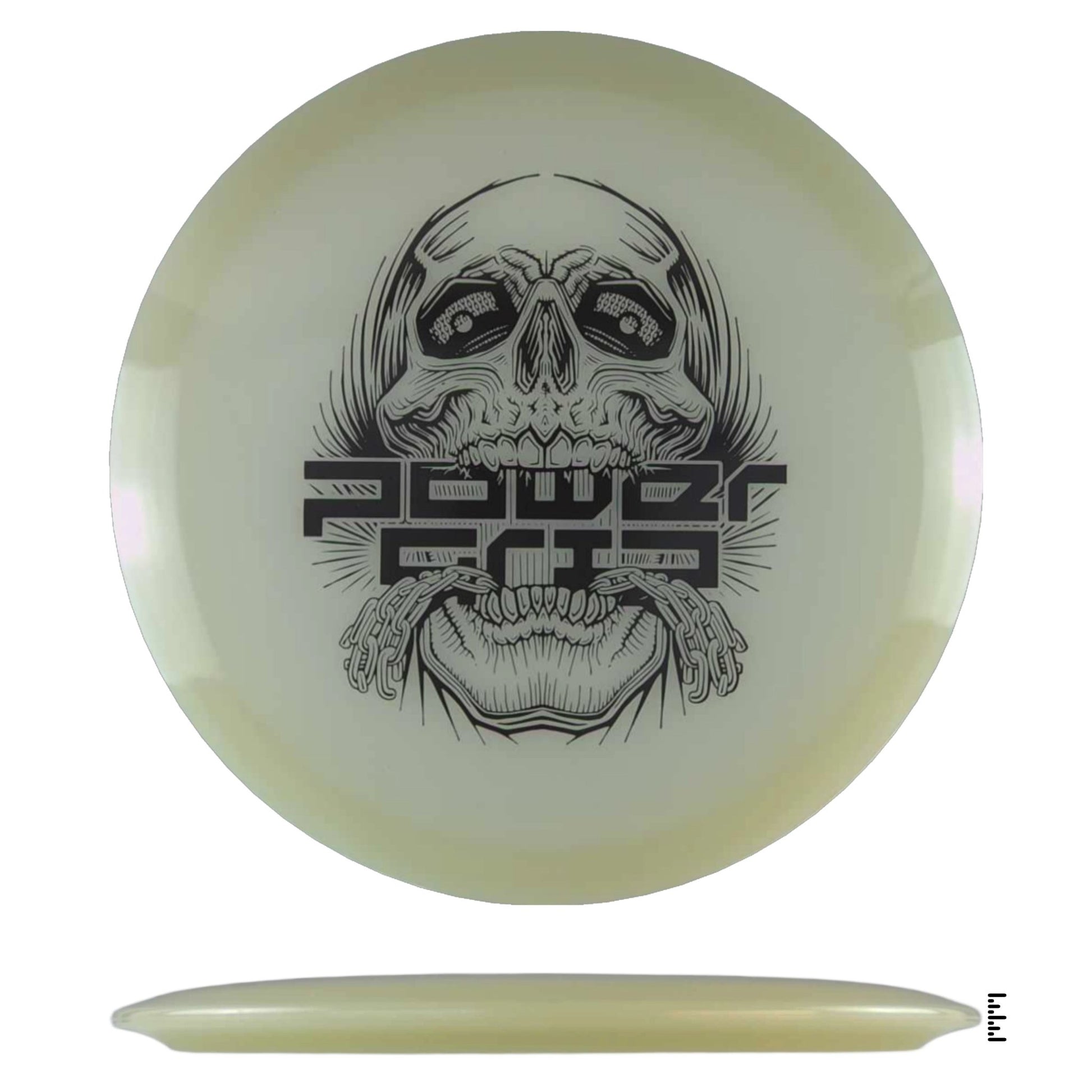 Climo Disc Golf 5x Glow Streak - Skull Stamp - Glow - Powergrip USA