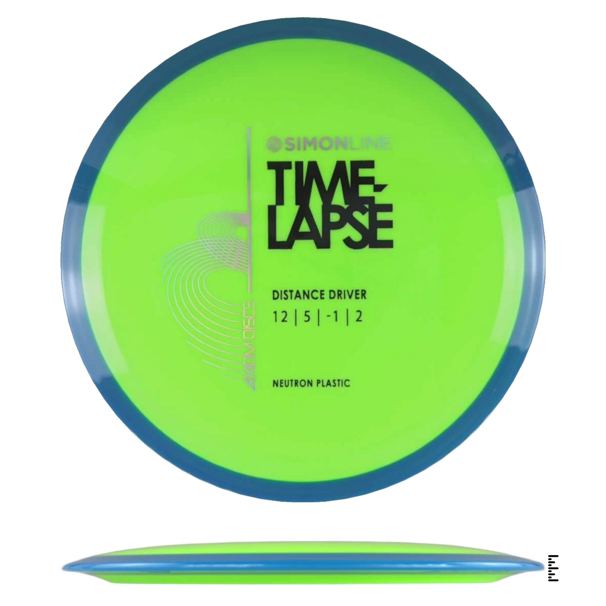 Axiom Discs Simon Line Neutron Time - Lapse - Fluorescent Yellow / Blue - Powergrip USA