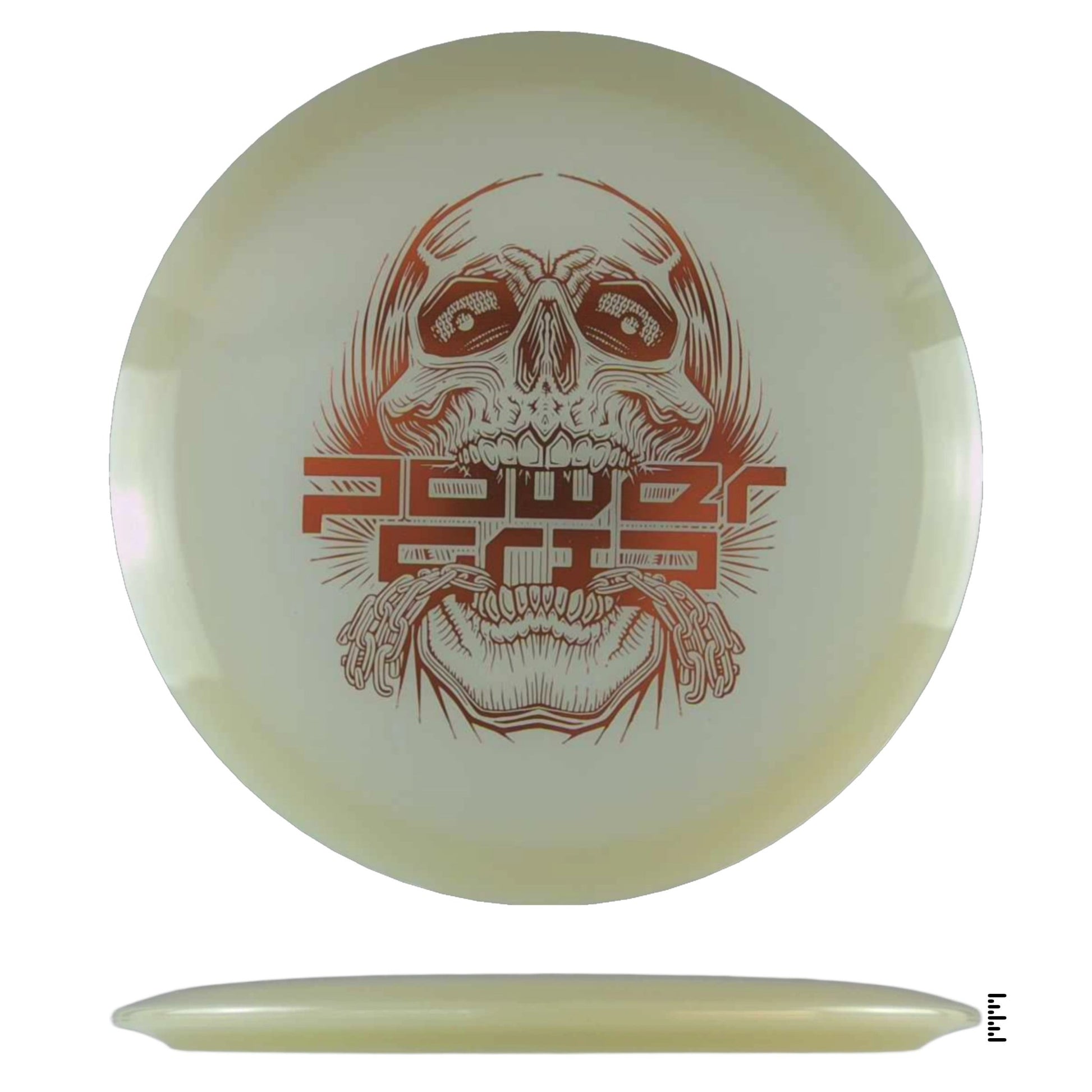 Climo Disc Golf 5x Glow Streak - Skull Stamp - Glow - Powergrip USA