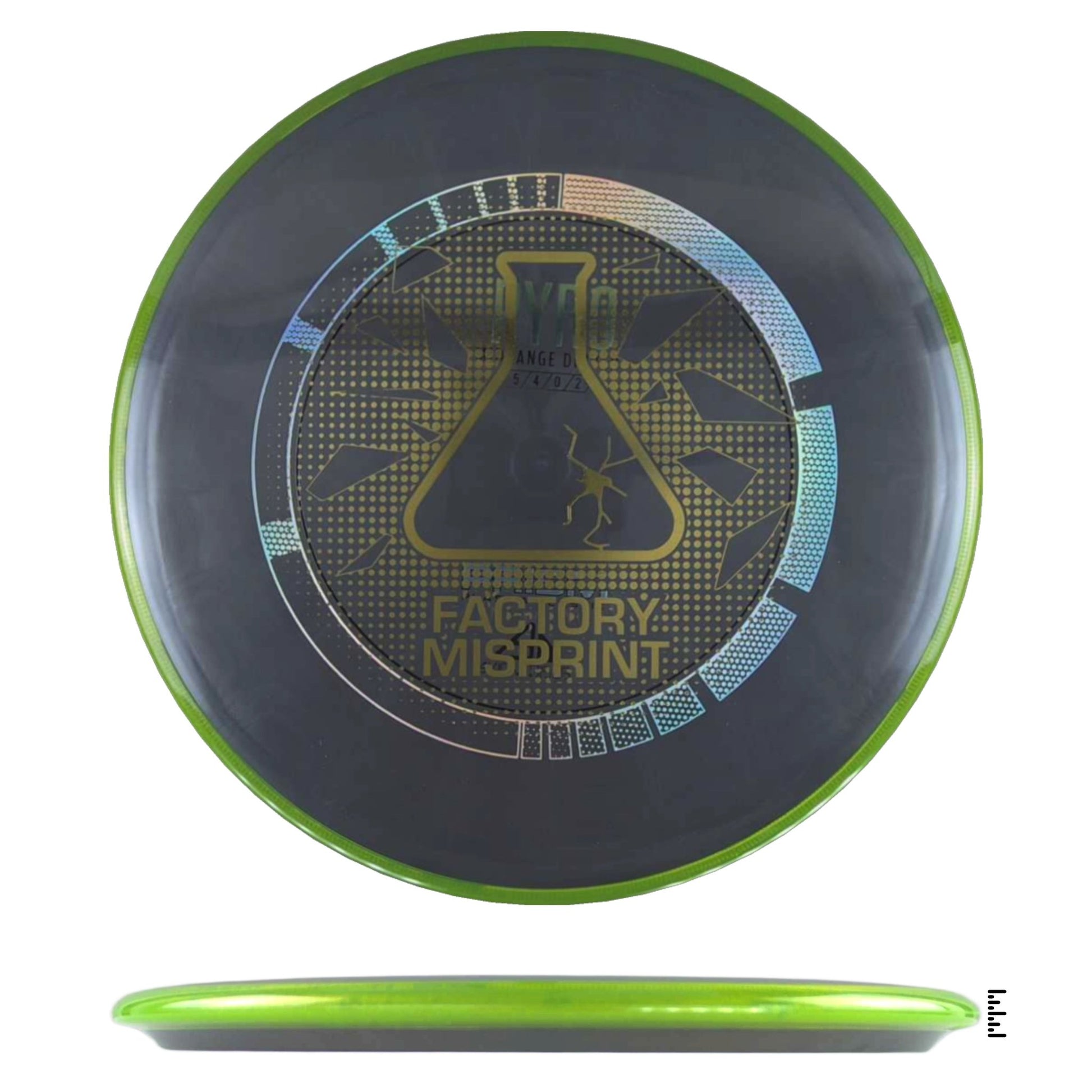 Axiom Discs Prism Plasma Pyro Factory Misprint - Gray / Green - Powergrip USA
