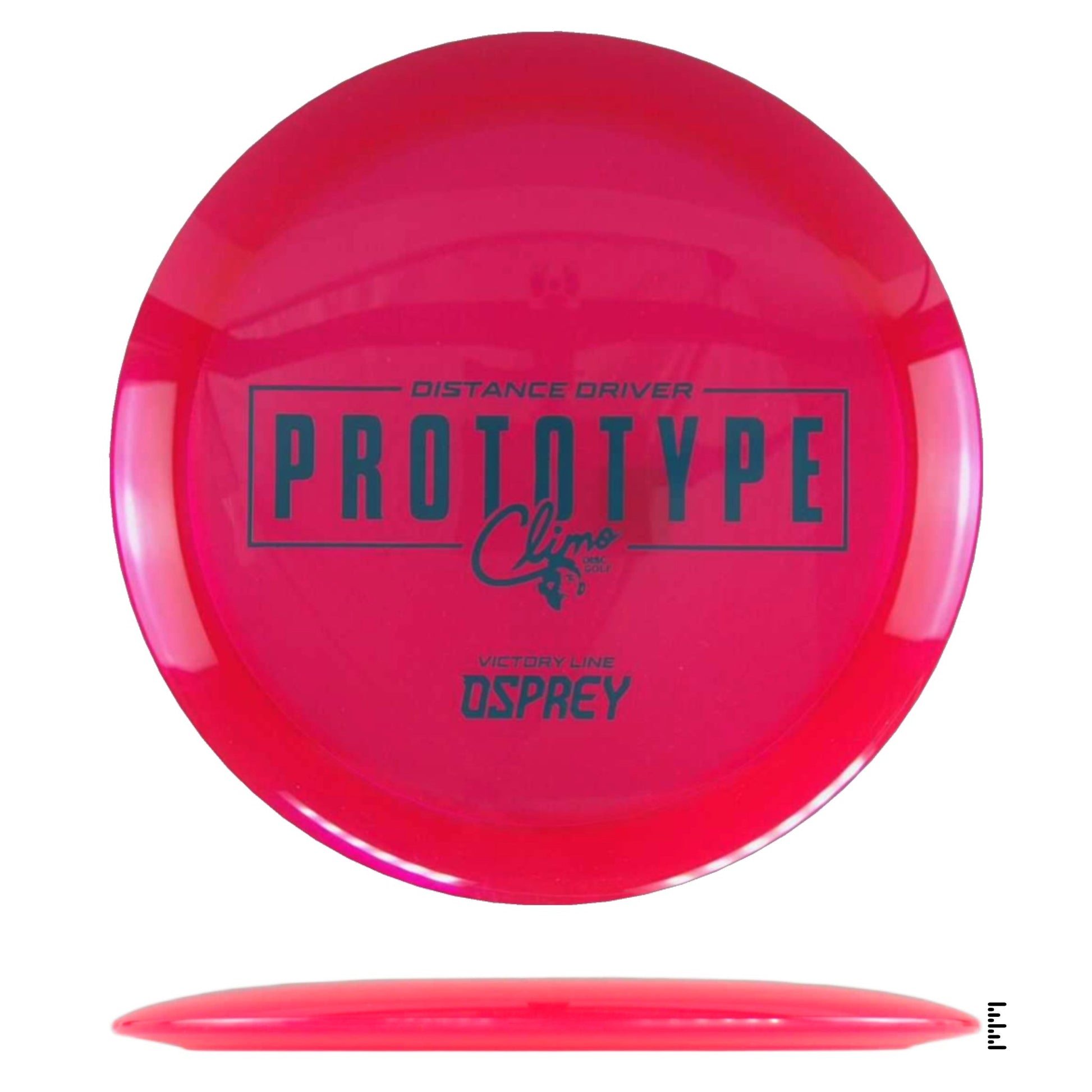 Climo Disc Golf Victory Line Osprey Prototype - Red - Powergrip USA