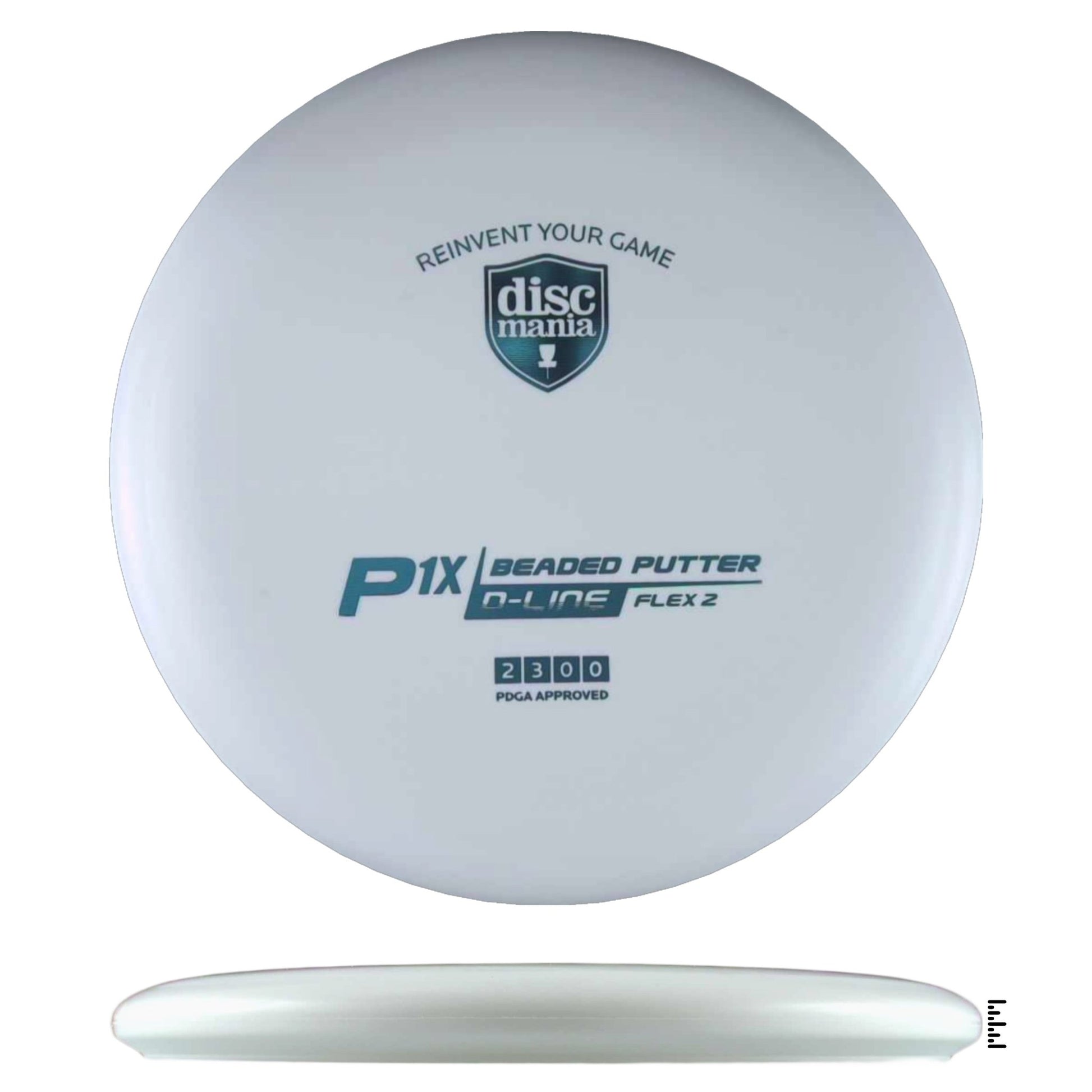 Discmania D - Line Flex 2 P1x - White - Powergrip USA