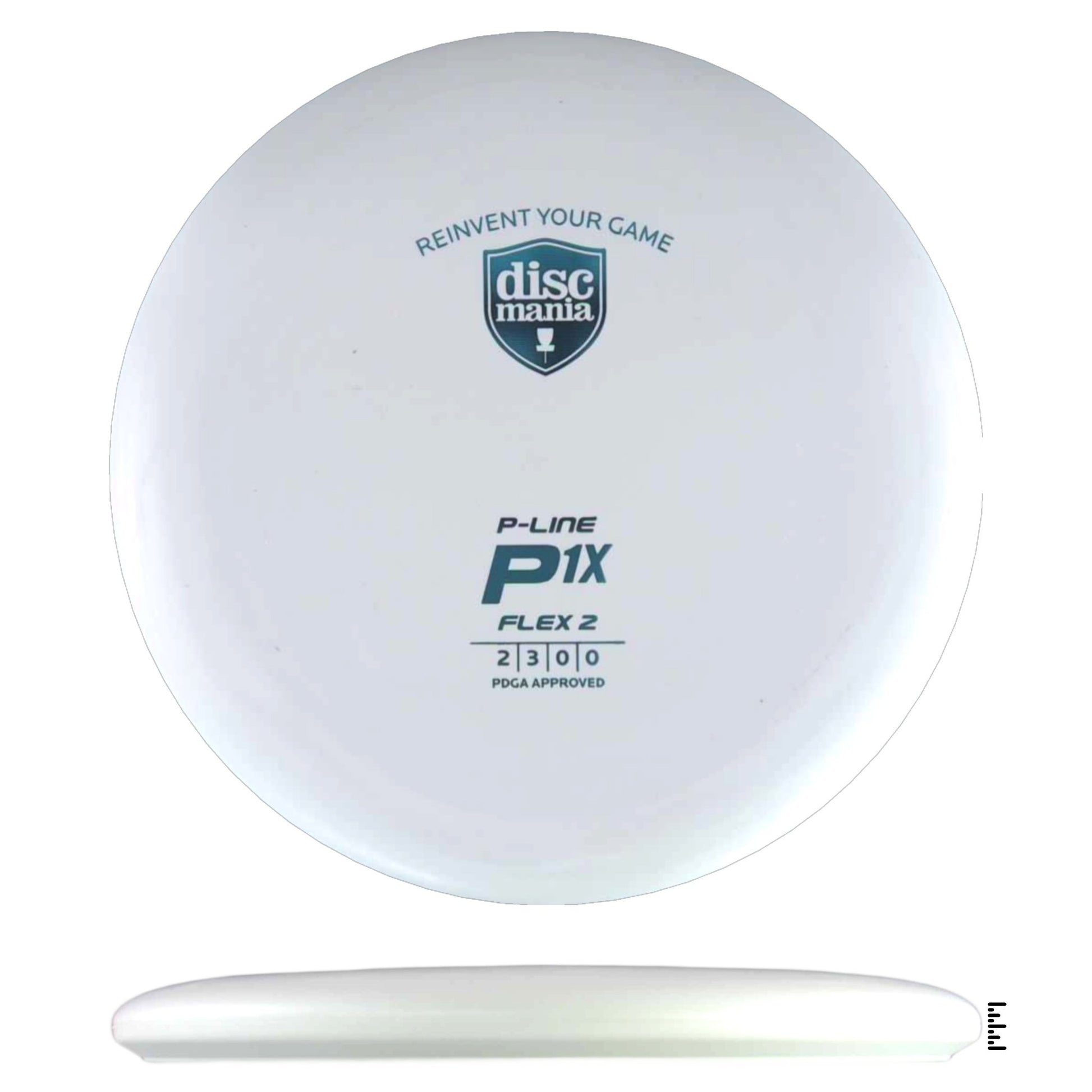 Discmania P - Line Flex 2 P1x - White - Powergrip USA