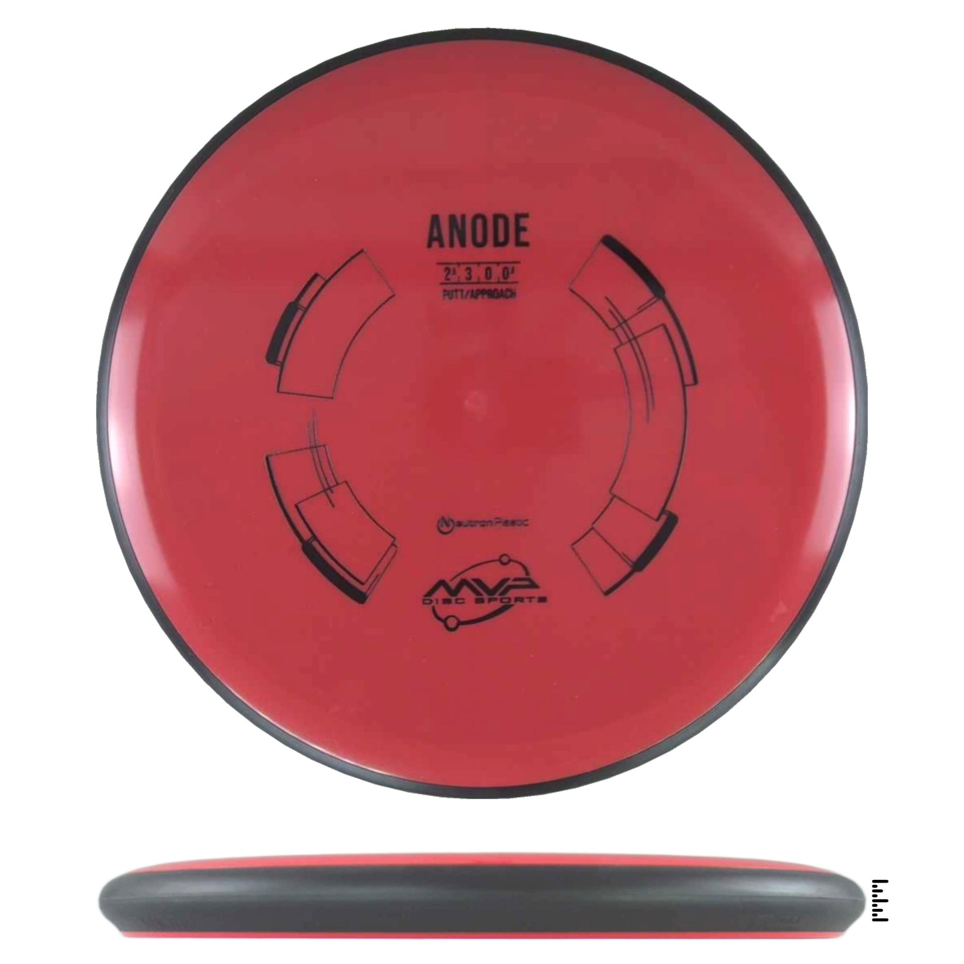 MVP Disc Sports Neutron Anode - Red - Powergrip USA