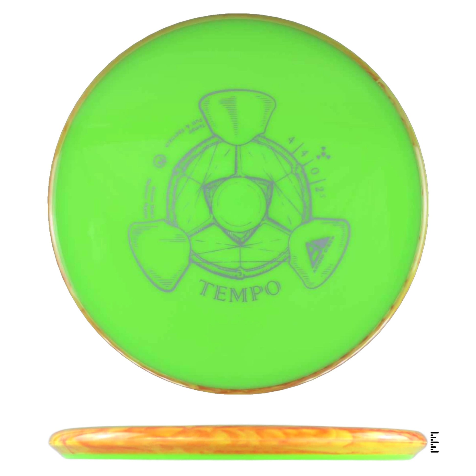 Axiom Discs Neutron Tempo - Lime / Orange - Powergrip USA