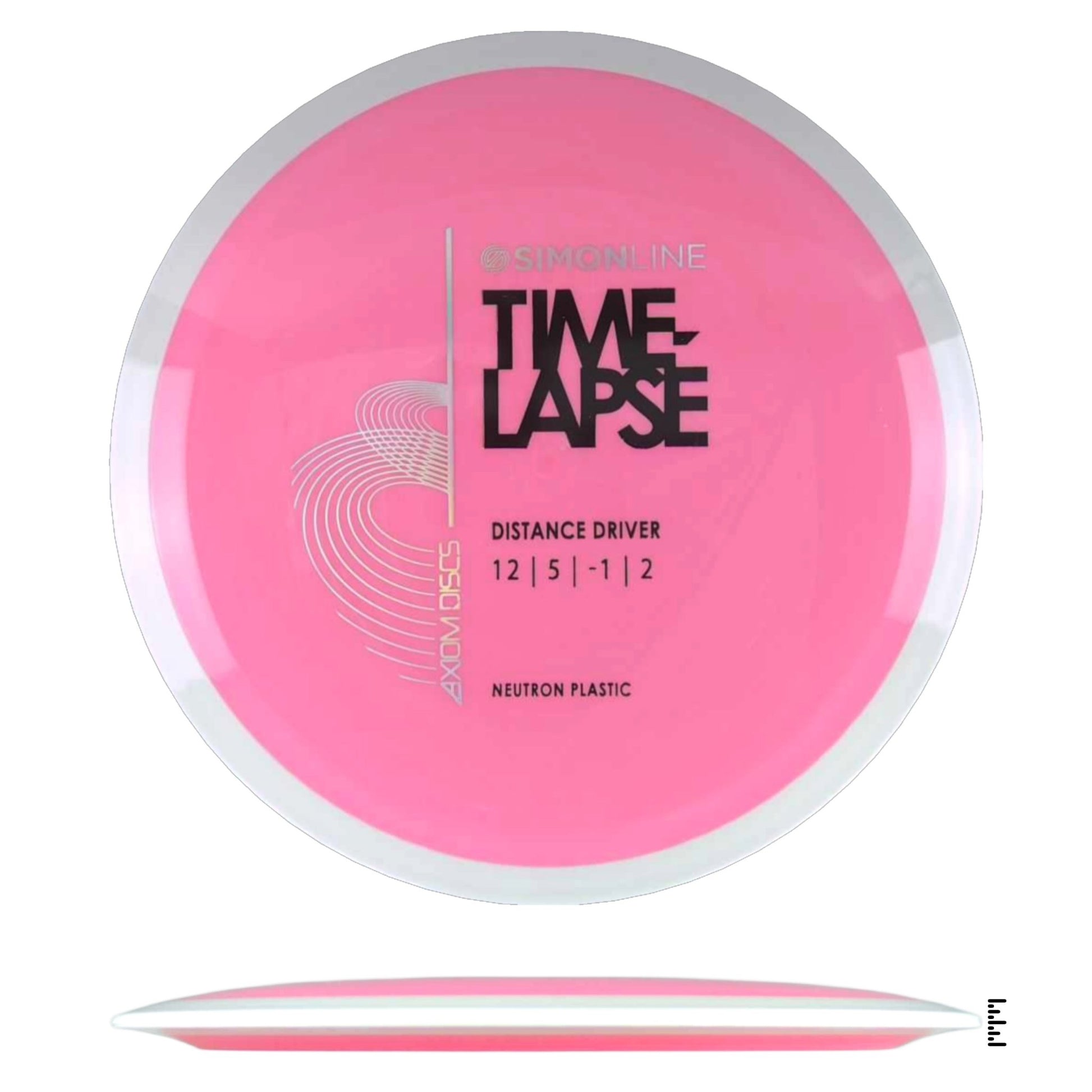 Axiom Discs Simon Line Neutron Time - Lapse - Pink / White - Powergrip USA