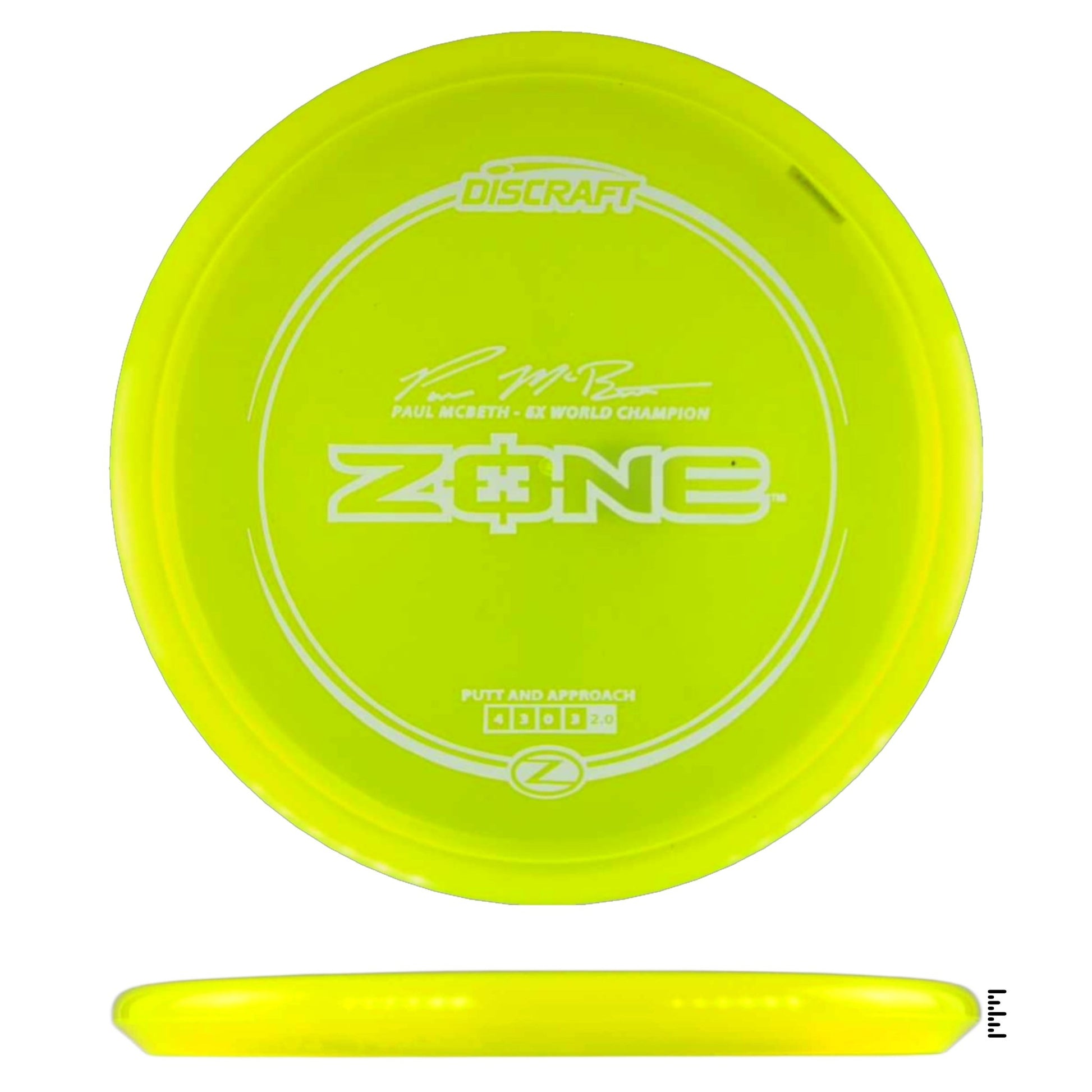 Discraft Z Line Zone Paul McBeth - Fluorescent Yellow - Powergrip USA