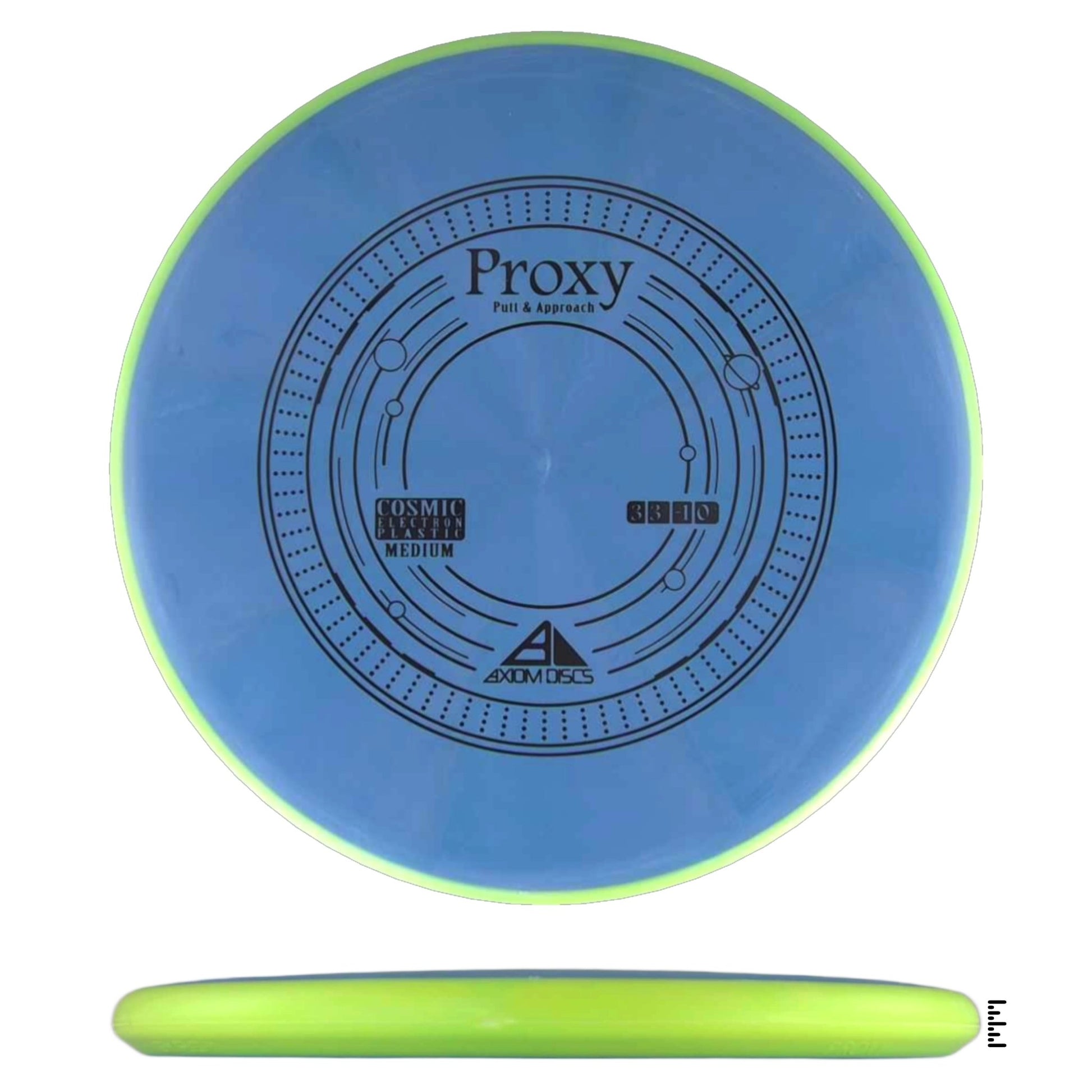 Axiom Discs Cosmic Electron Medium Proxy - Blue / Lime - Powergrip USA