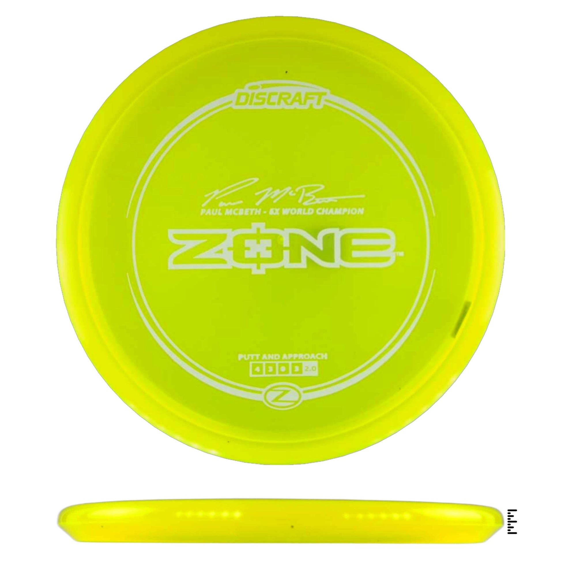 Discraft Z Line Zone Paul McBeth - Fluorescent Yellow - Powergrip USA