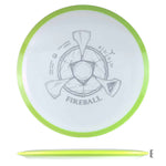Axiom Discs Neutron Fireball - White / Lime - Powergrip USA