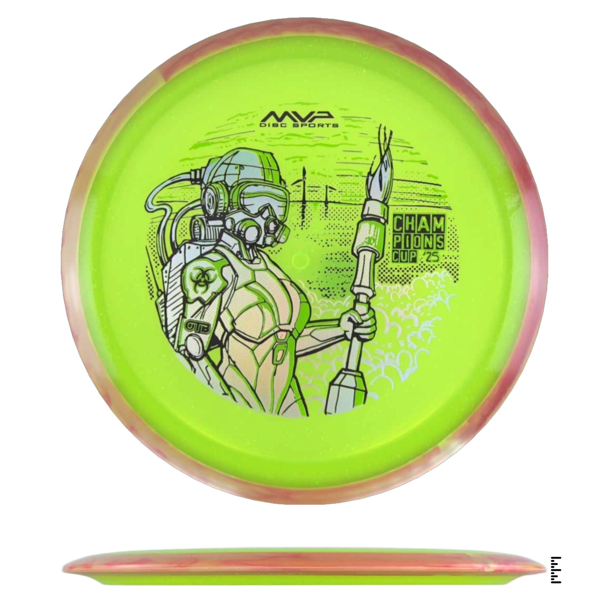 Particle Glow Proton Virus - Champions Cup Edition - Lime / Red - Powergrip USA