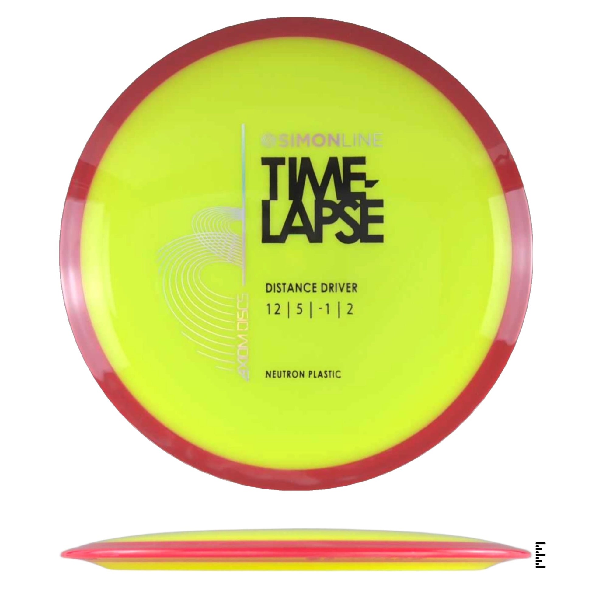 Axiom Discs Simon Line Neutron Time - Lapse - Yellow / Red - Powergrip USA
