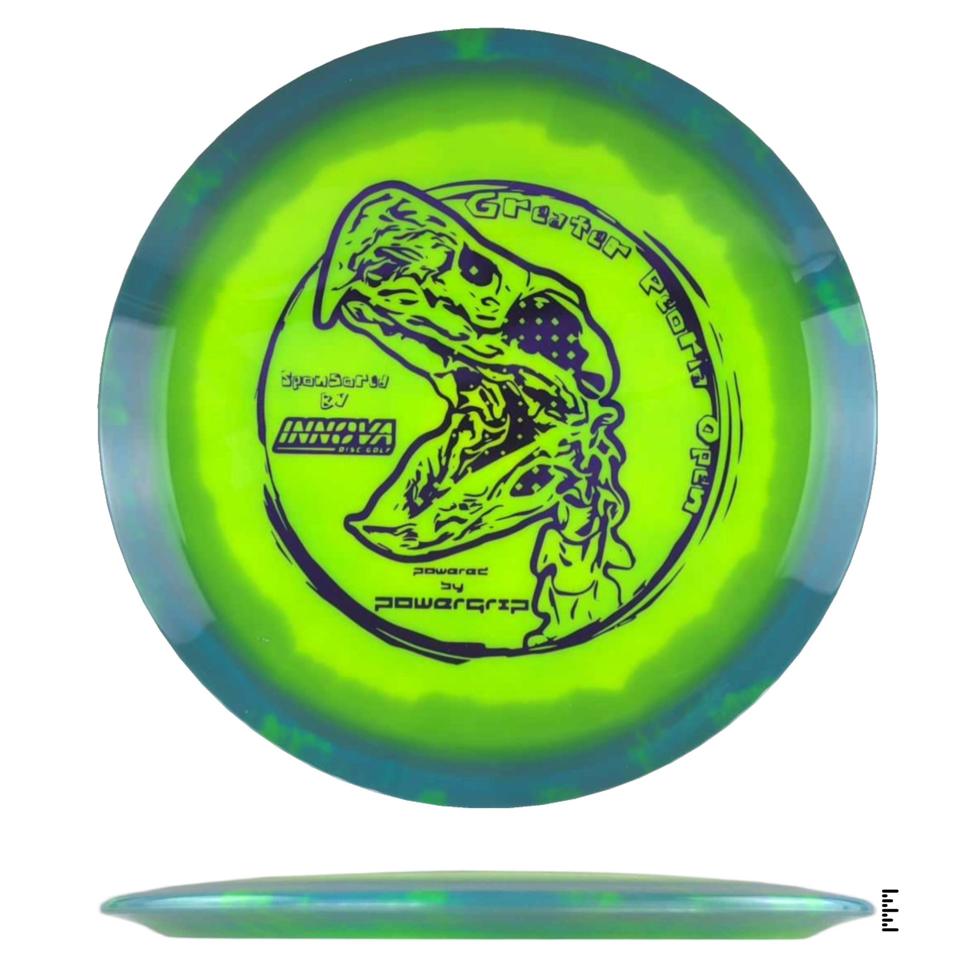 Innova Halo Firebird - 2024 Greater Peoria Open - Lime / Blue - Powergrip USA