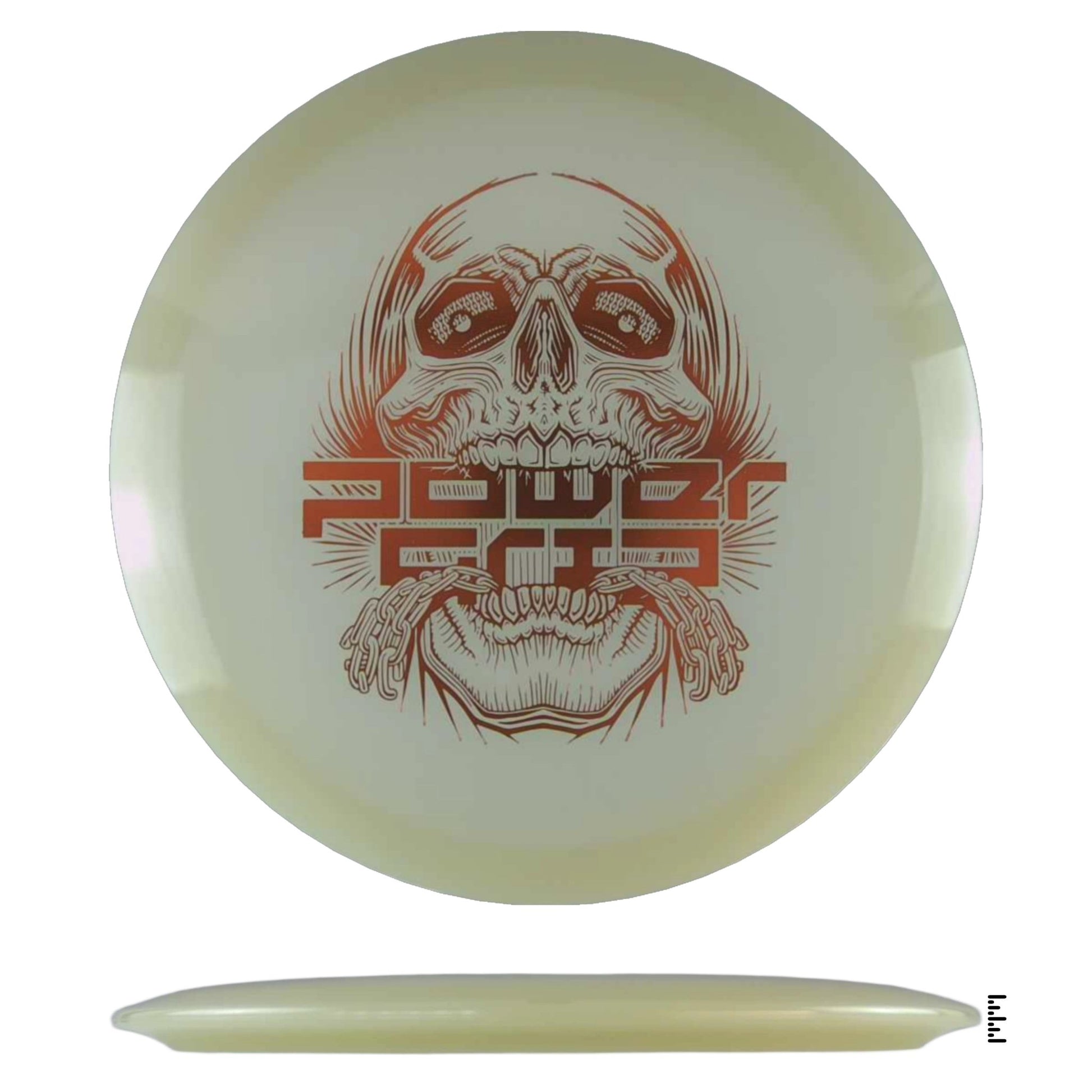 Climo Disc Golf 5x Glow Streak - Skull Stamp - Glow - Powergrip USA
