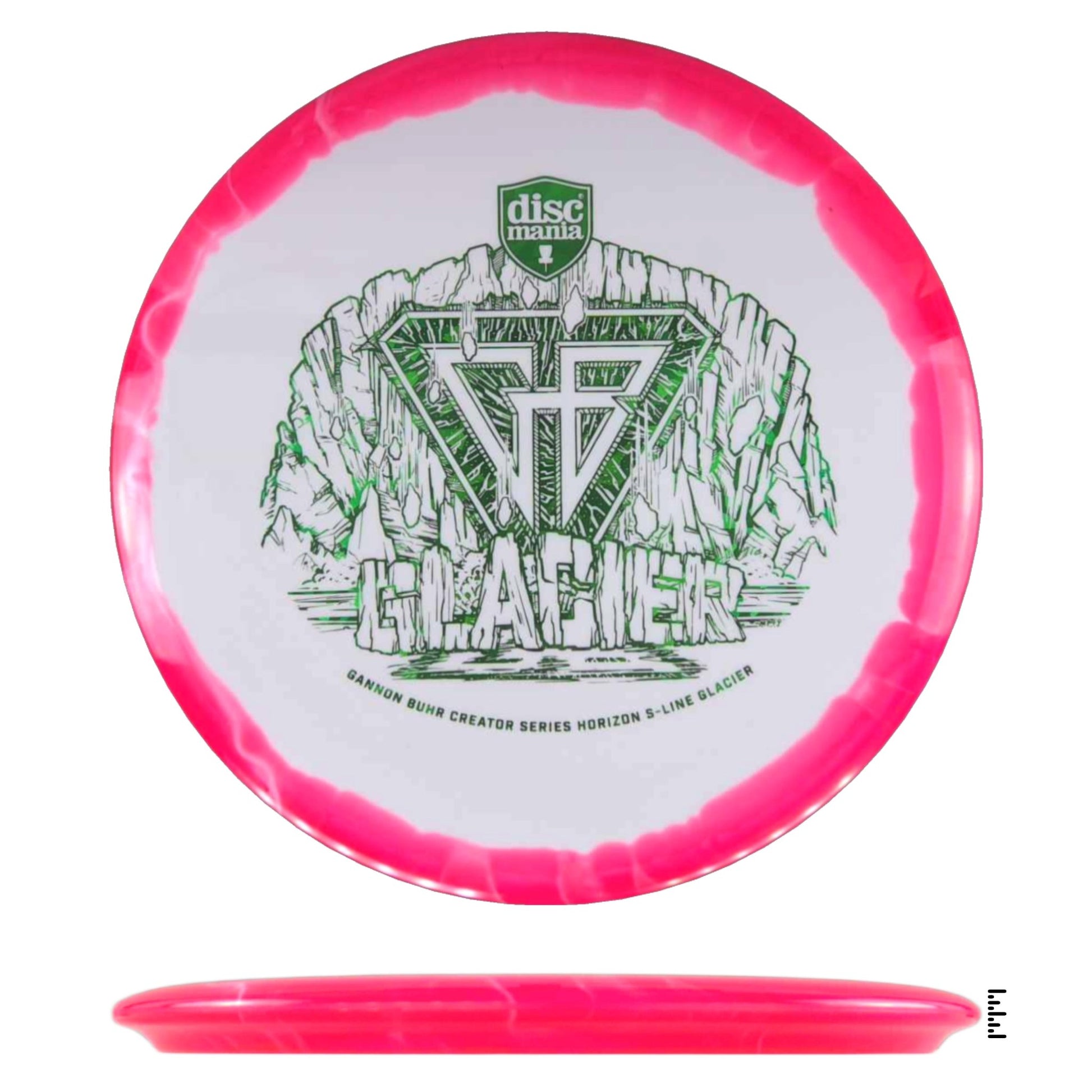 Discmania Horizon S - Line Glacier Gannon Buhr Creator Series - White / Red - Powergrip USA